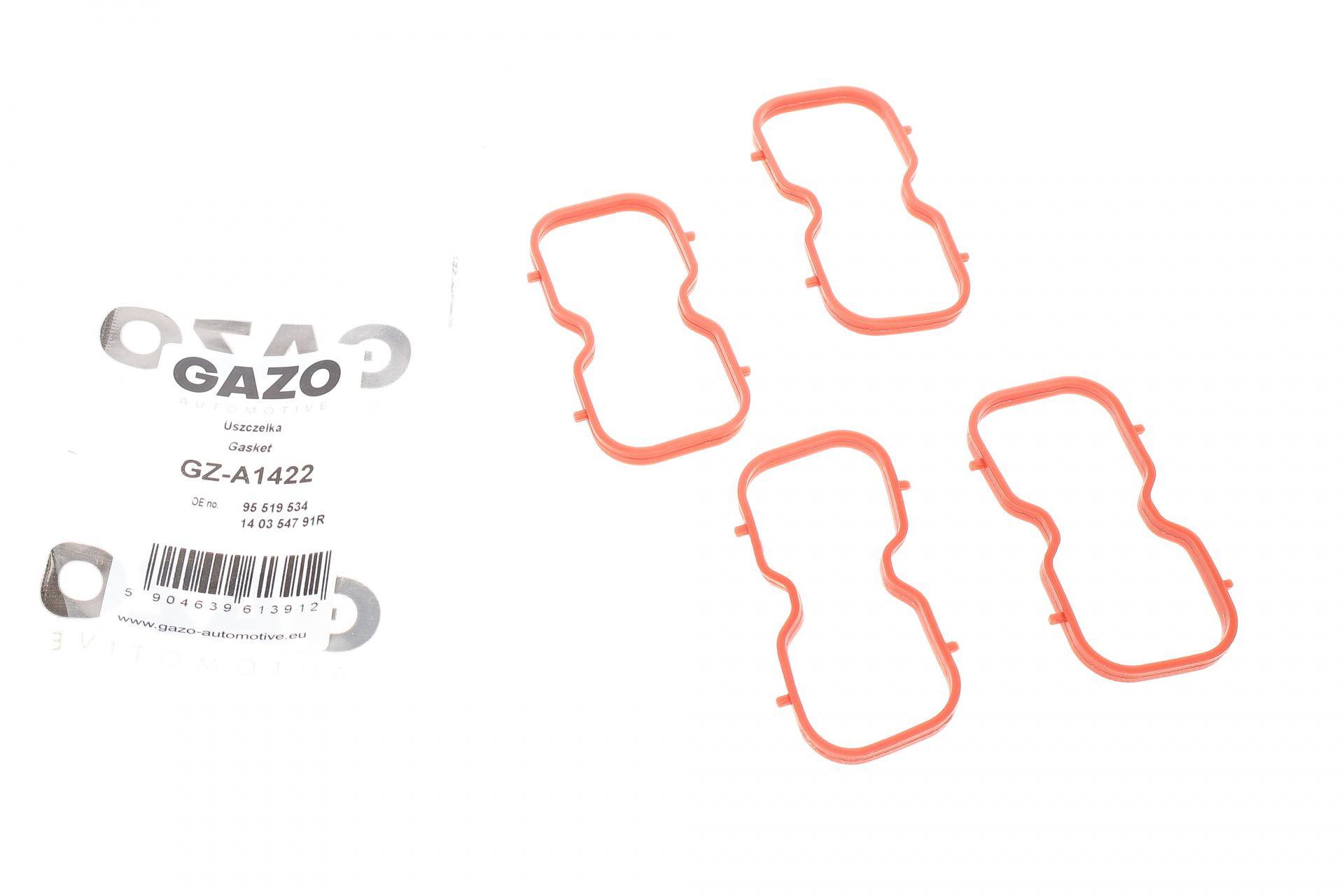 Прокладка колектора впускного Renault Master 2.3 dCi 14- (к-кт 4шт)