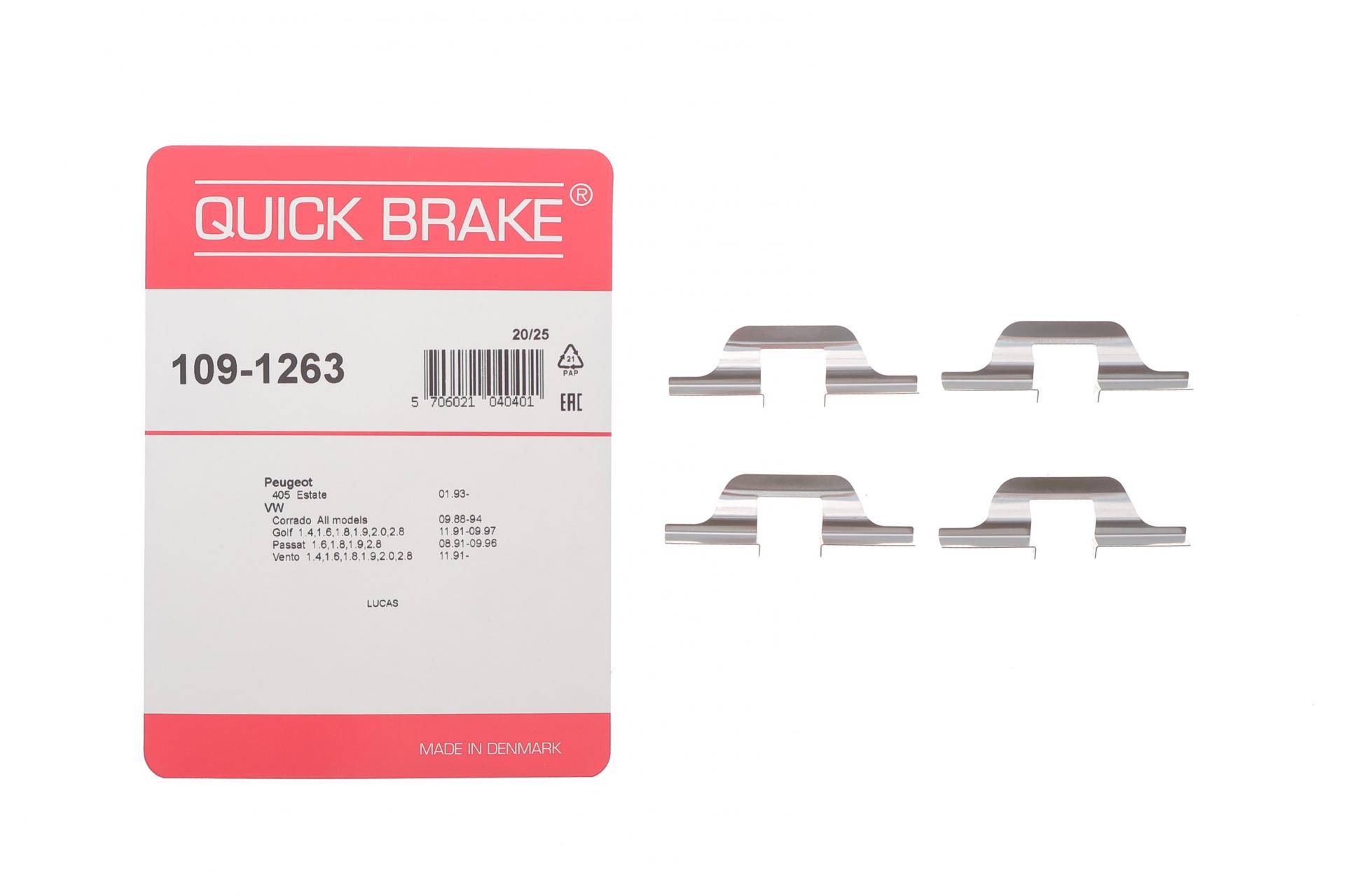 Планка супорта (заднього) прижимна (к-кт) VW Golf III/IV/Seat Toledo 91- (Lucas)