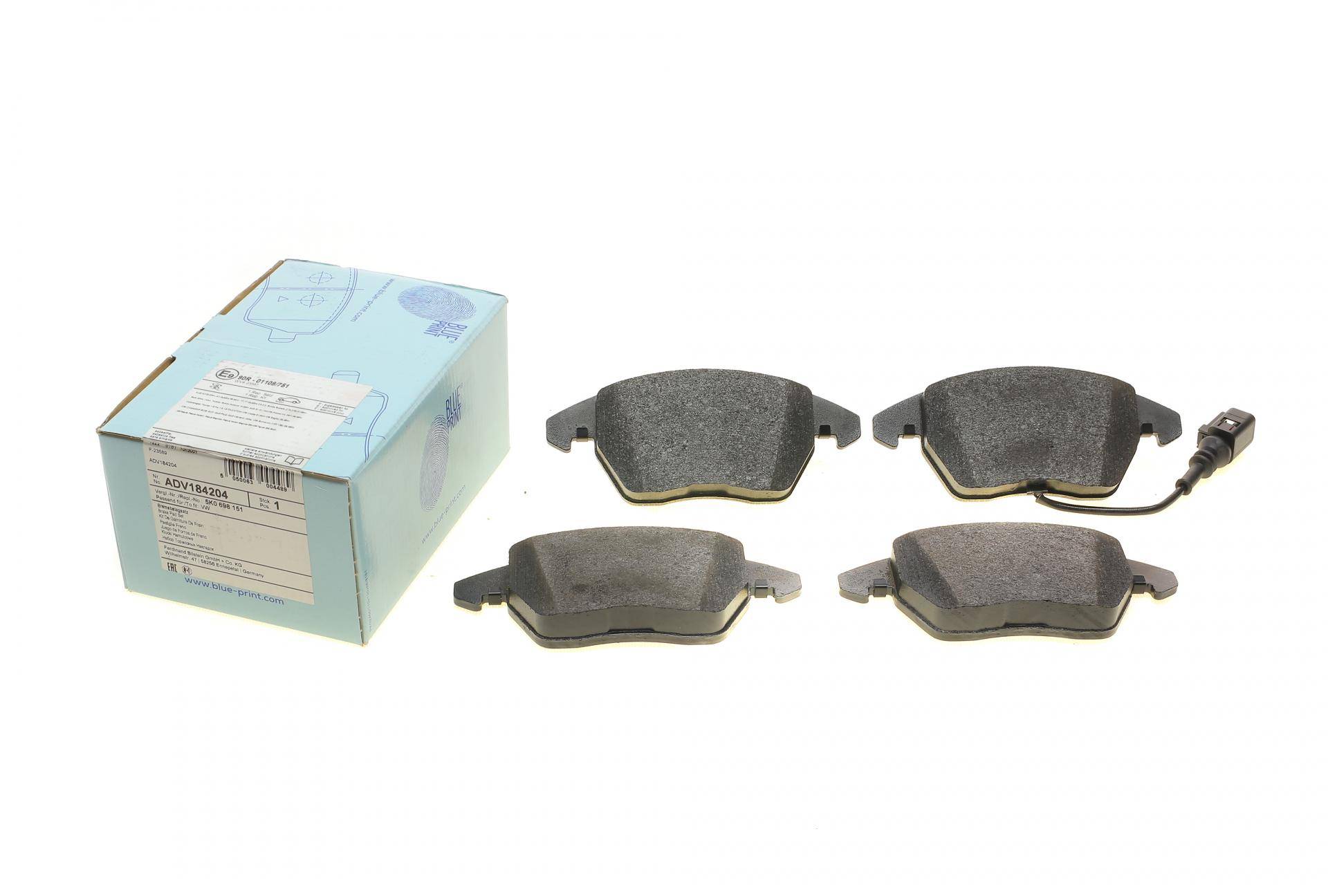 Колодки гальмівні (передні) VW Caddy III 04-15