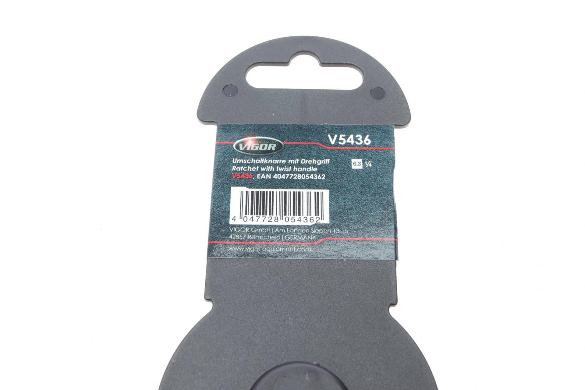 Тріскачка 1/4" ротаційна 72 зубця 176 мм з поворотною ручкою на 360°