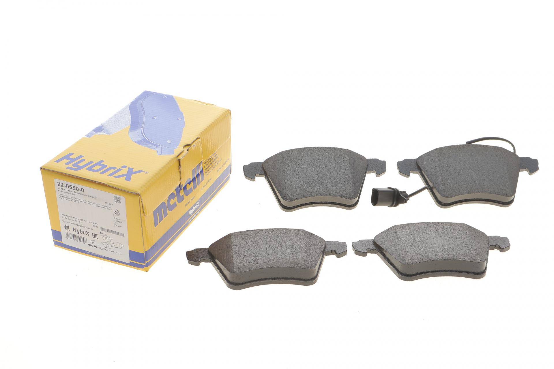 Колодки гальмівні (передні) Ford Galaxy 92-06/Seat Alhambra/VW Sharan 95-10 (+ датчики)