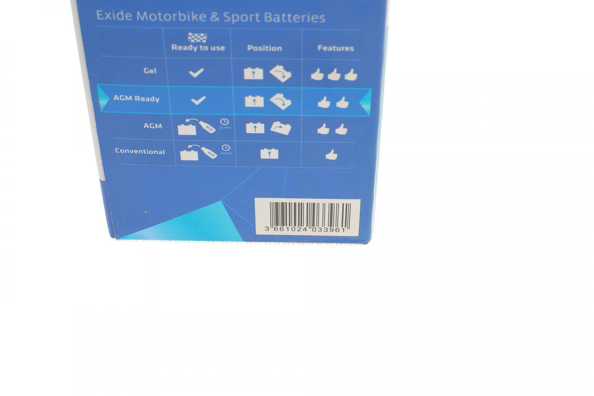 Акумуляторна батарея 4Ah/70A (113x70x105/+R/B0) (AGM) (мото)