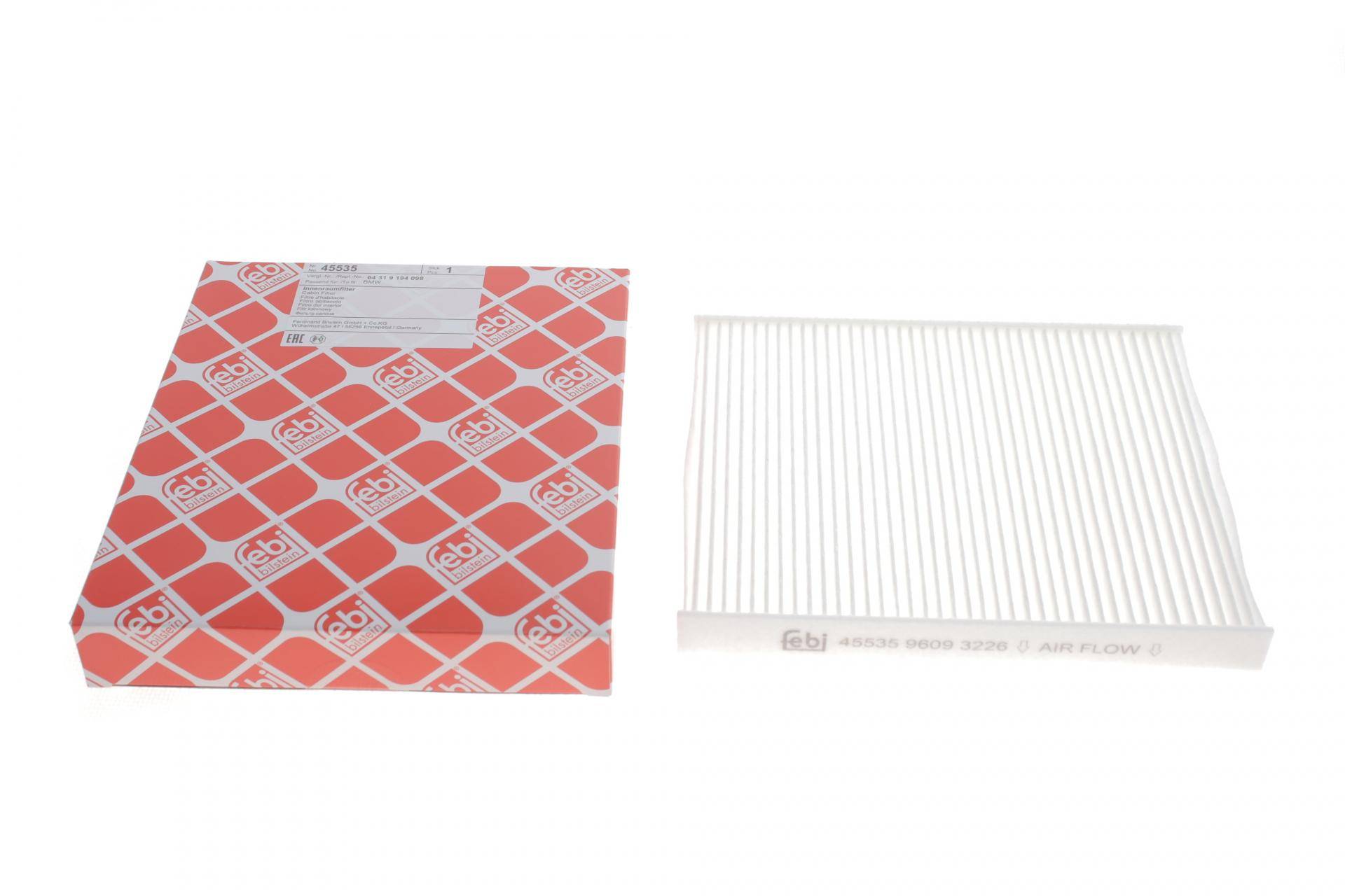 Фільтр салону BMW X5 (E70/F15/F85) 2.0-4.8 07-/X6 (E71/F16/F86) 3.0-4.4 07- B47/M57/N20/N47/N52/N54/N55/N57/N62/N63