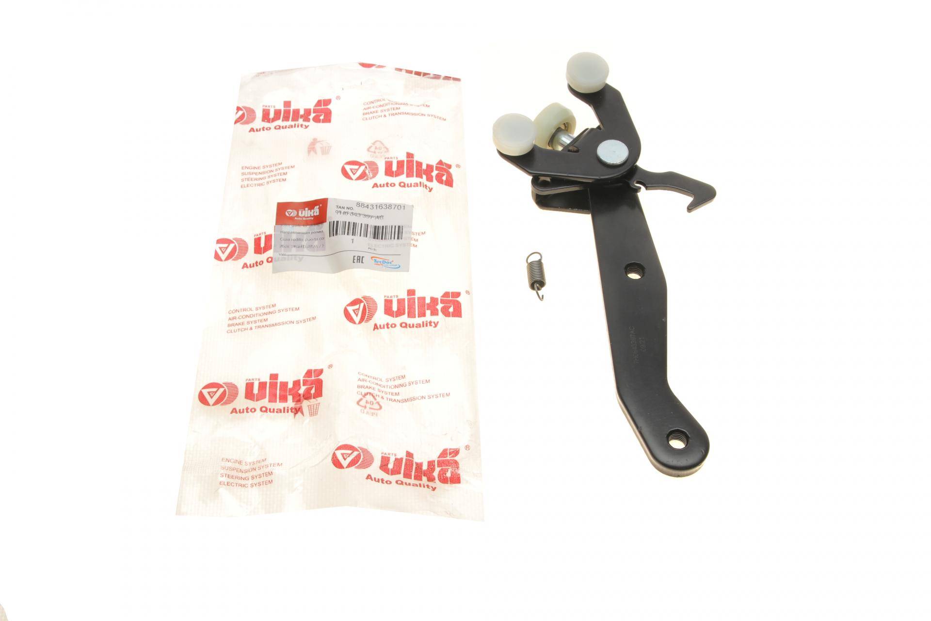 Ролик дверей (бічних/нижній) VW T5/T6 03- (L) (з кронштейном)