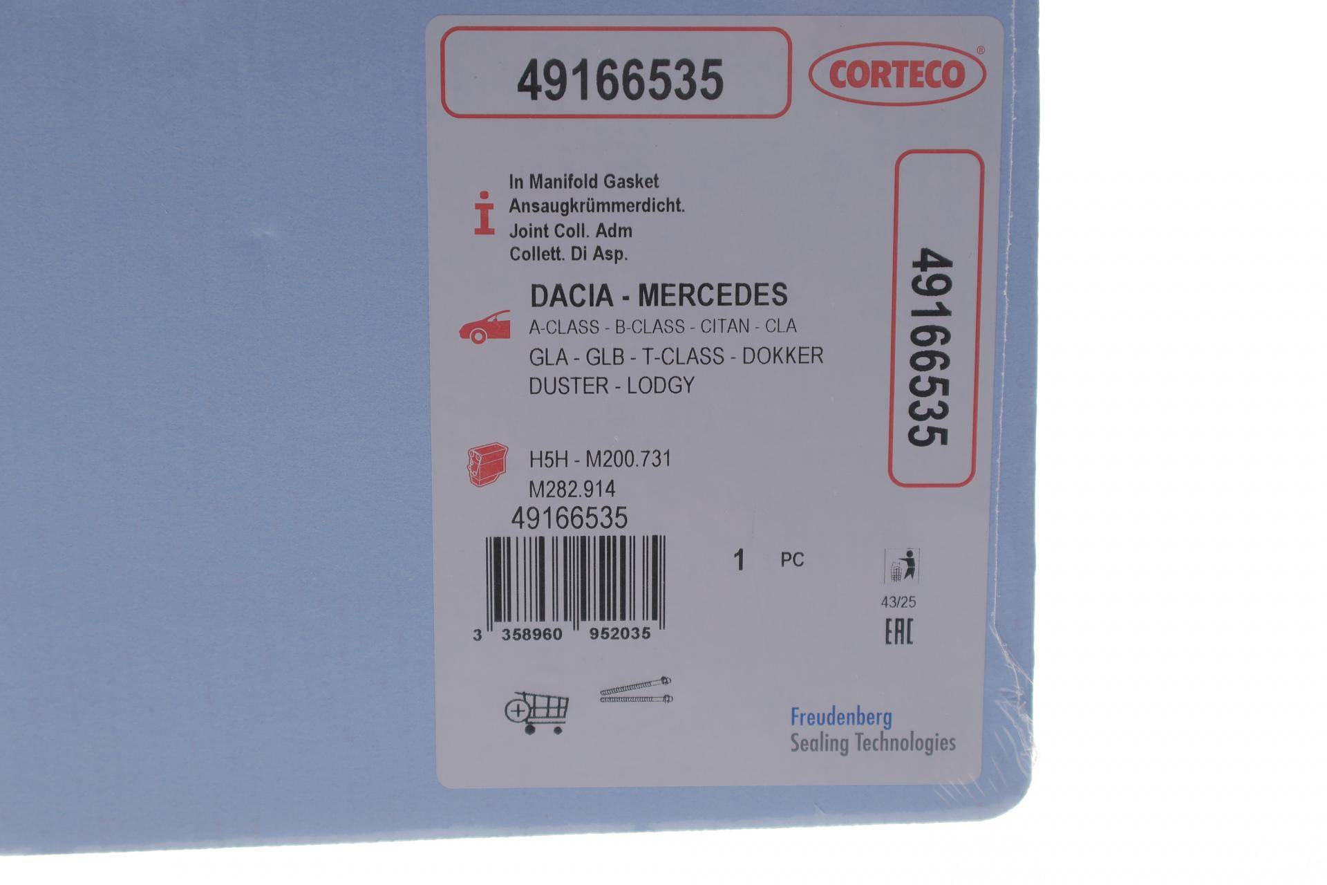 Прокладка колектора впускного Renault Kangoo 1.3 TCe 21-