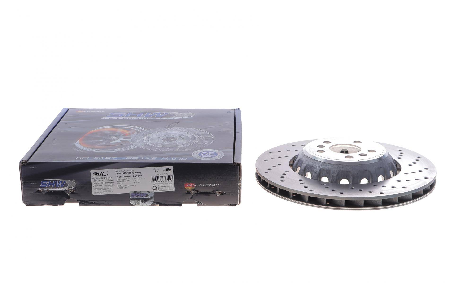 Диск гальмівний (задній) BMW X5 (G05/F95) S63 19- (380x28) (R) (з покрит.) (вентил.) (з отворами)