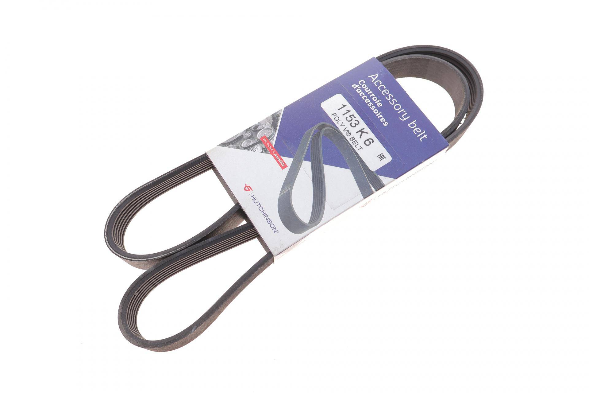 Ремінь генератора Fiat Ducato/Citroen Jumper 1.9D/TD 94-/Renault Trafic 2.5dCI 03- (6PK1153)