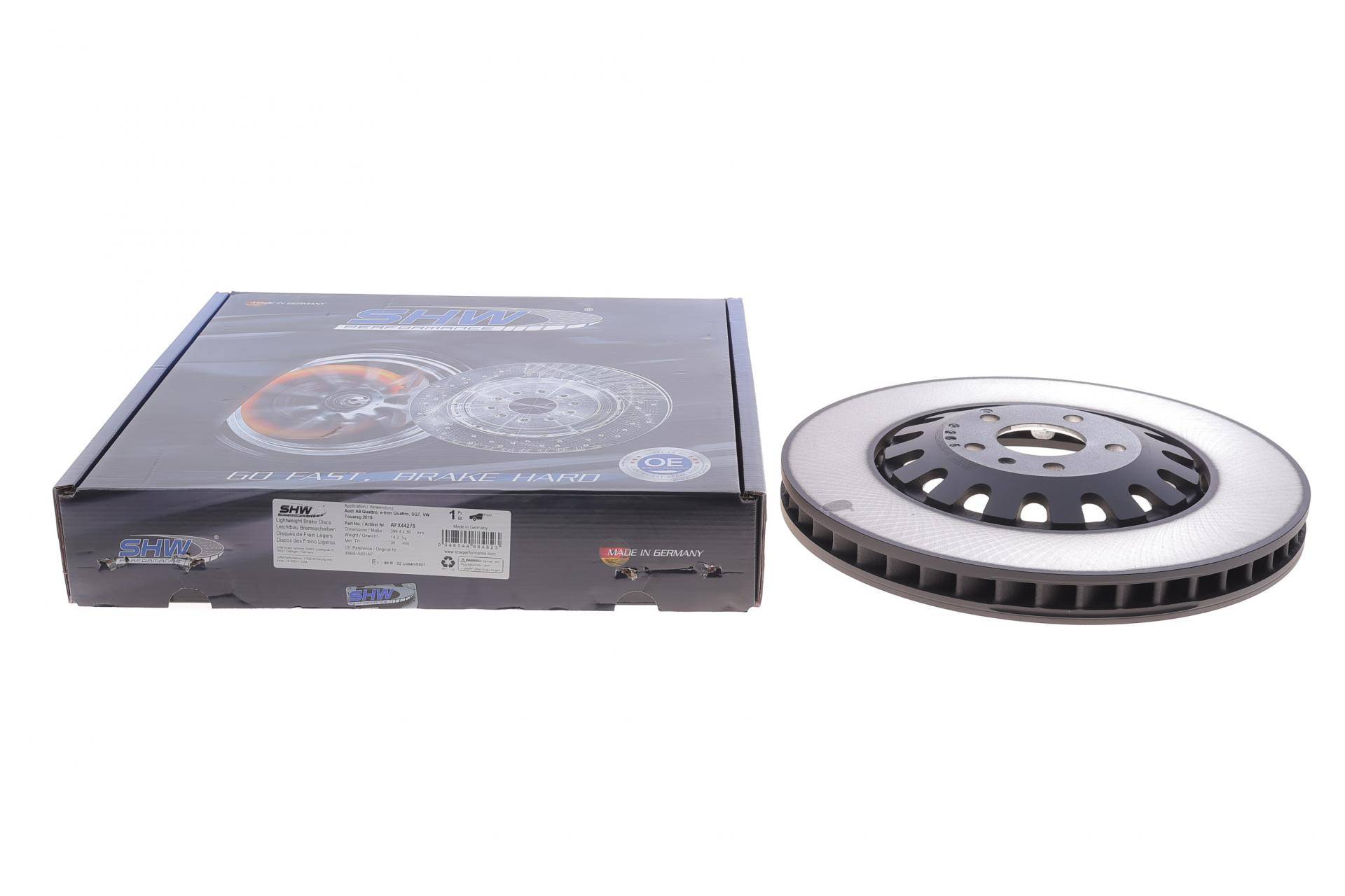 Диск гальмівний (передній) Audi Q7/Q8/VW Touareg 1.0-4.0H 15- (399x38) (з покрит.) (вентил.) (з отворами)