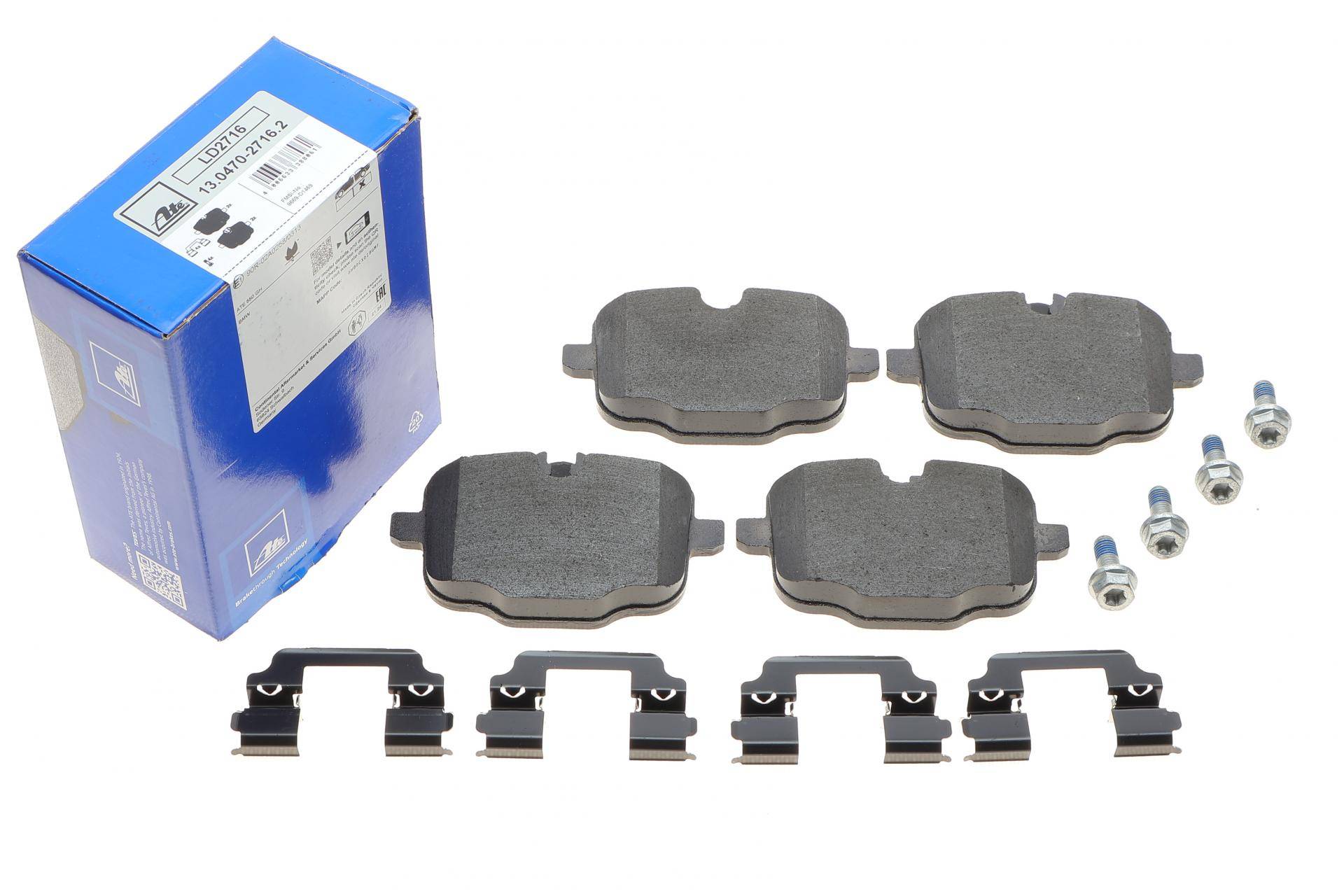 Колодки гальмівні (задні) BMW 5 (G30,G31)/7 (G11,G12)/X5 (G05)/X6 (G06) 17- (Lucas/TRW) ATE Ceramic