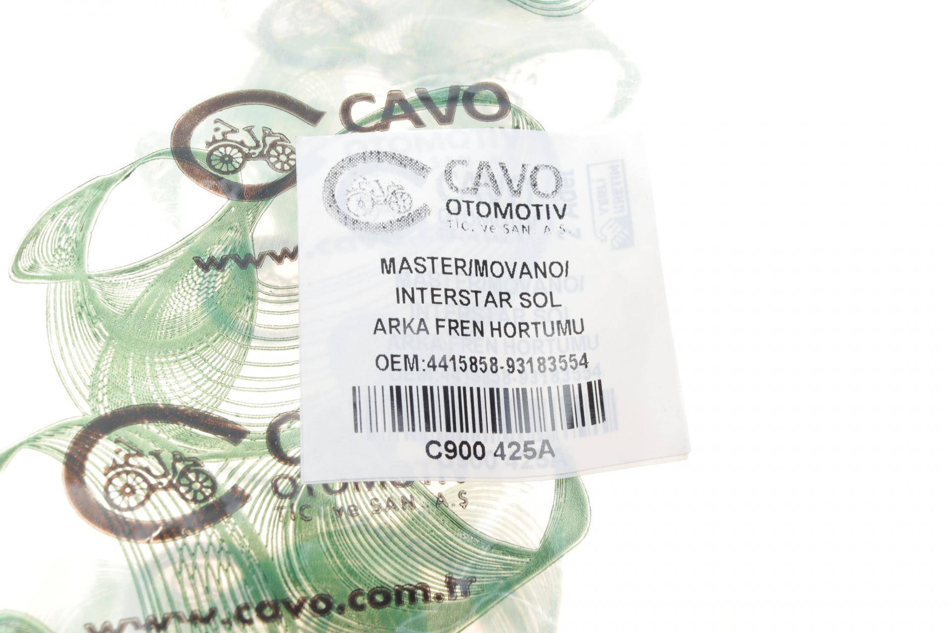 Шланг гальмівний (задній) Opel Movano/Renault Master 1.9/2.2/2.5dCi 98-06 (L)