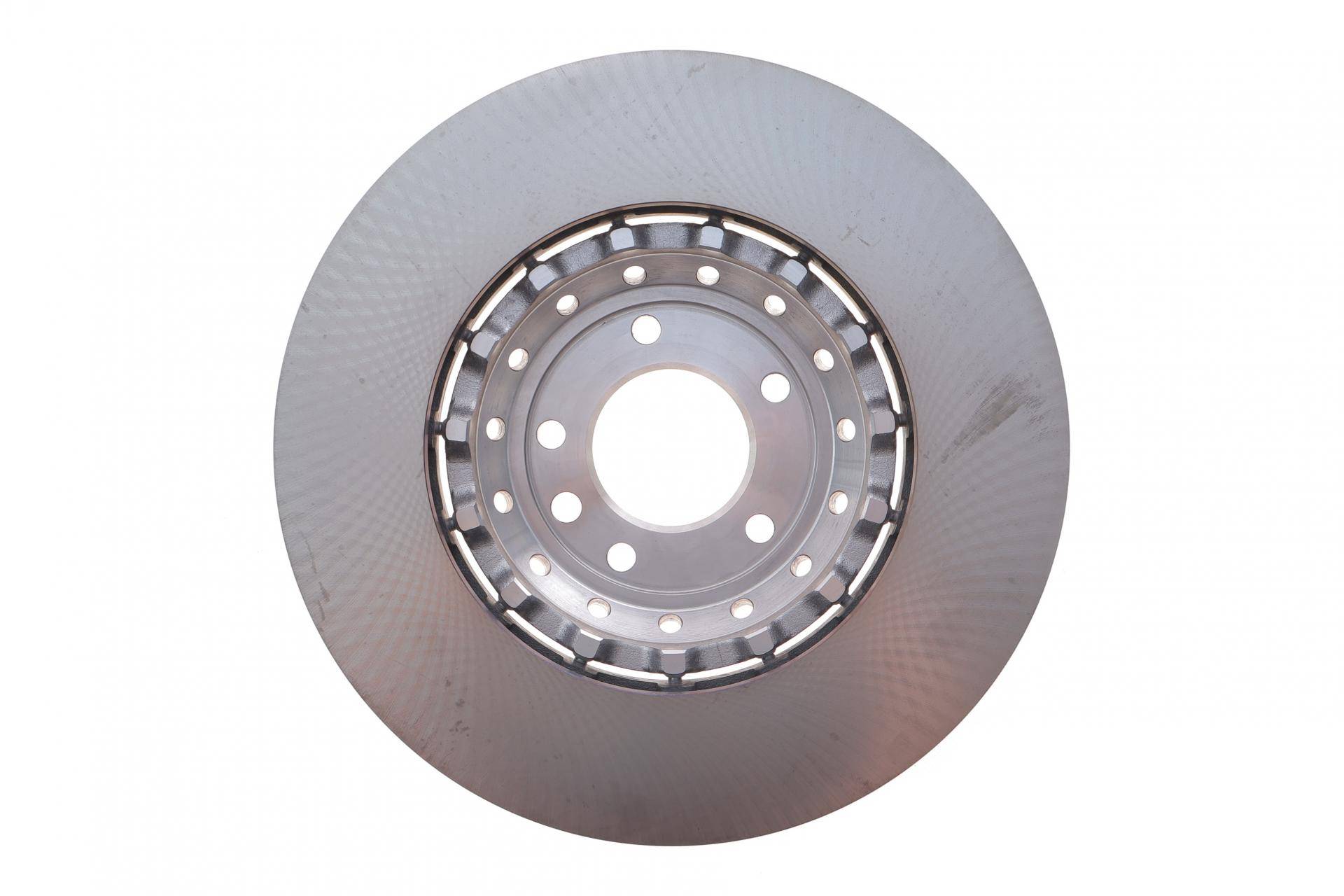 Диск гальмівний (передній) Porsche Cayenne 10-18 (390x38) (R) (з покриттям) (з отворами) (вент)