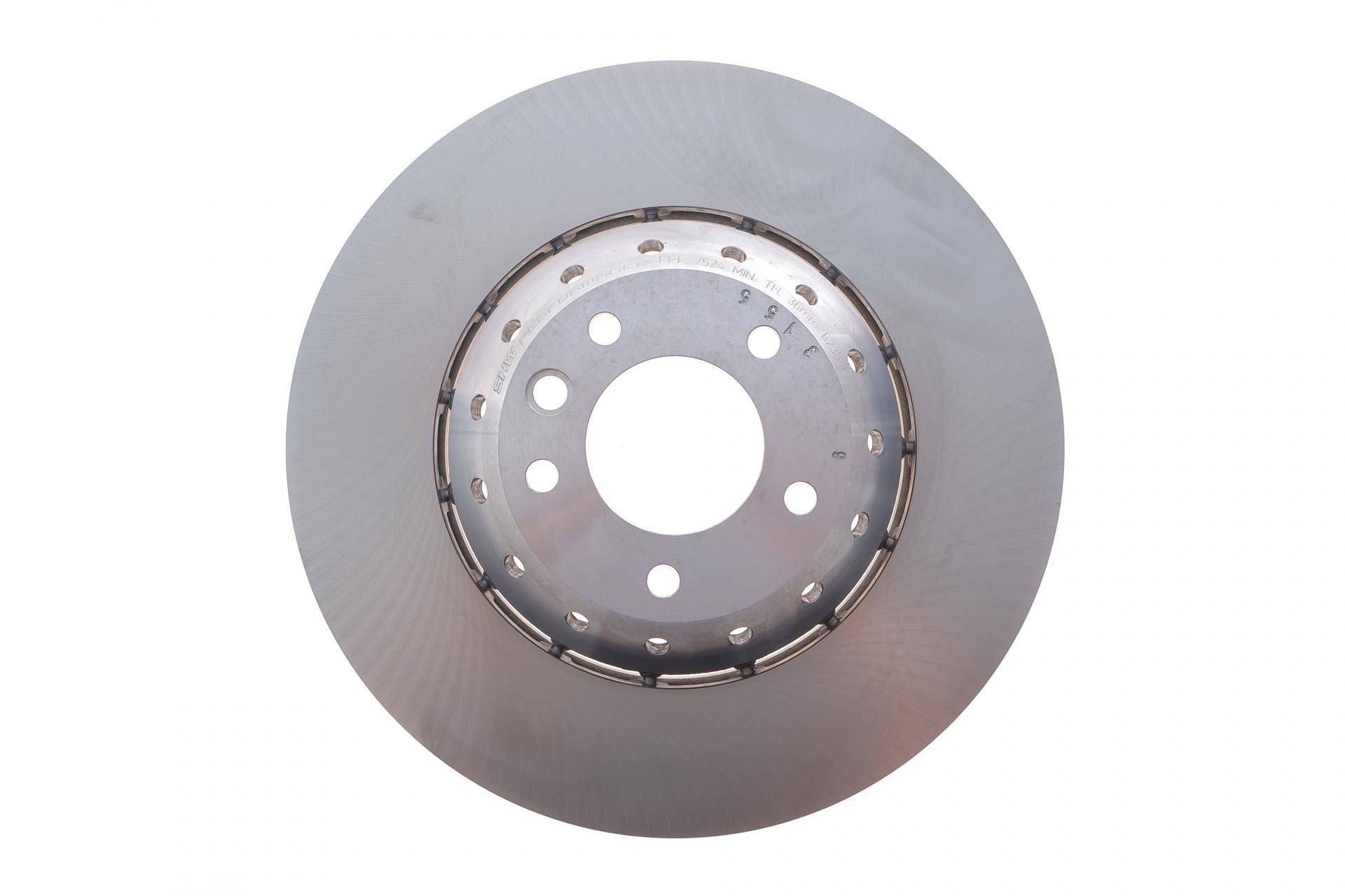 Диск гальмівний (передній) Porsche Cayenne 10-18 (390x38) (R) (з покриттям) (з отворами) (вент)