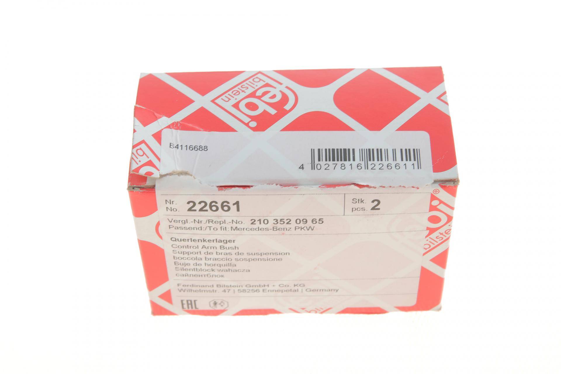 Сайлентблок важеля (заднього/ззаду) DB (W124/W201/W202/W208/W210) 82-