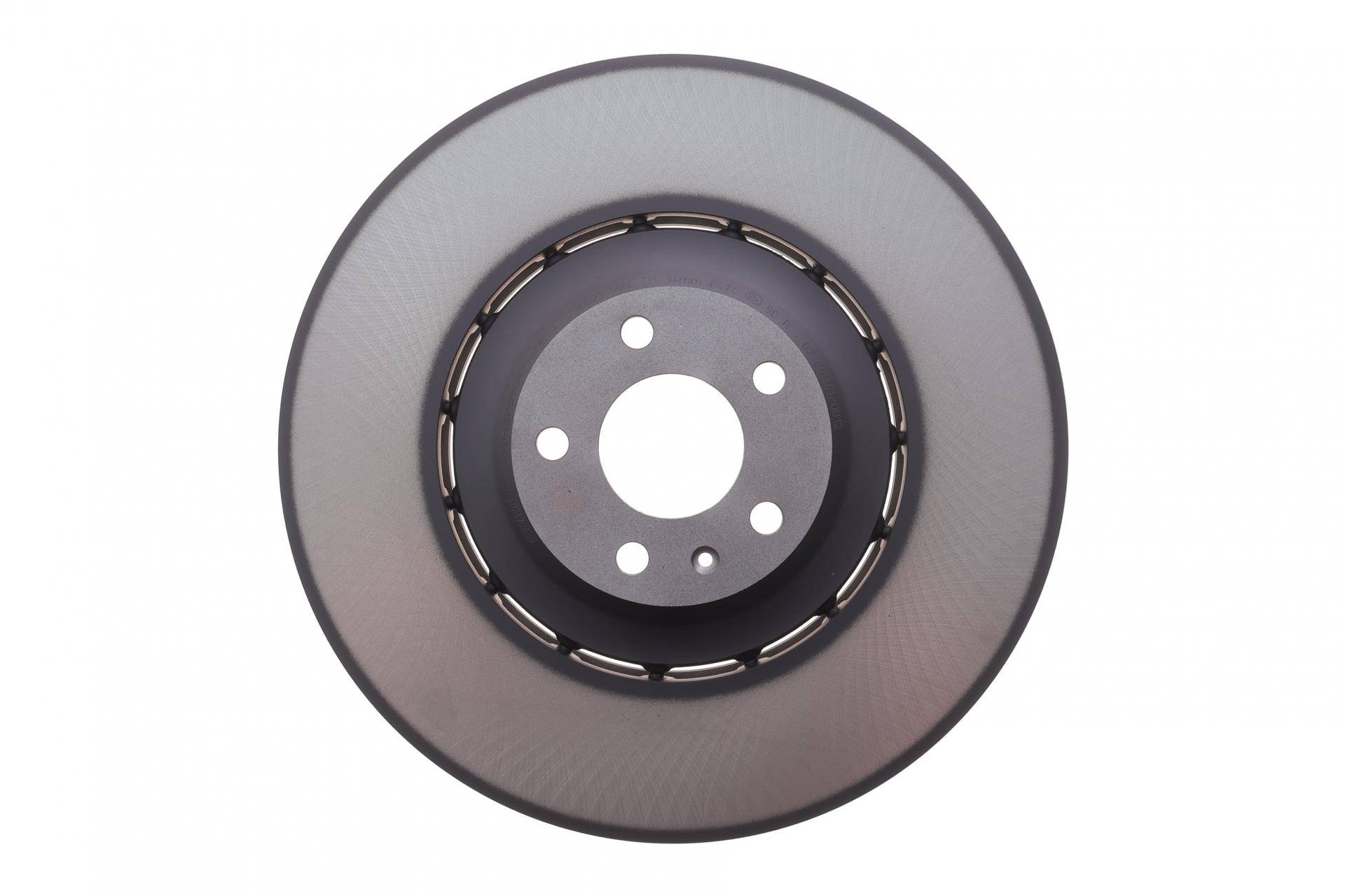 Диск гальмівний (передній) Audi A8/Q5 09- (380x36) (з покриттям) (вент)