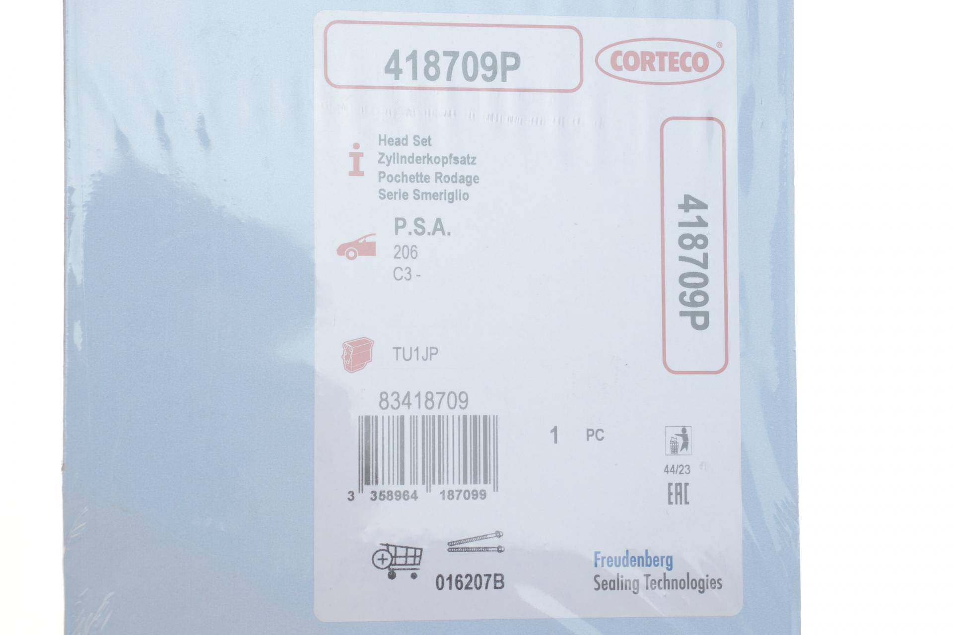 Комплект прокладок (верхній) Peugeot Partner/Citroen Berlingo 1.1-1.4 96-15