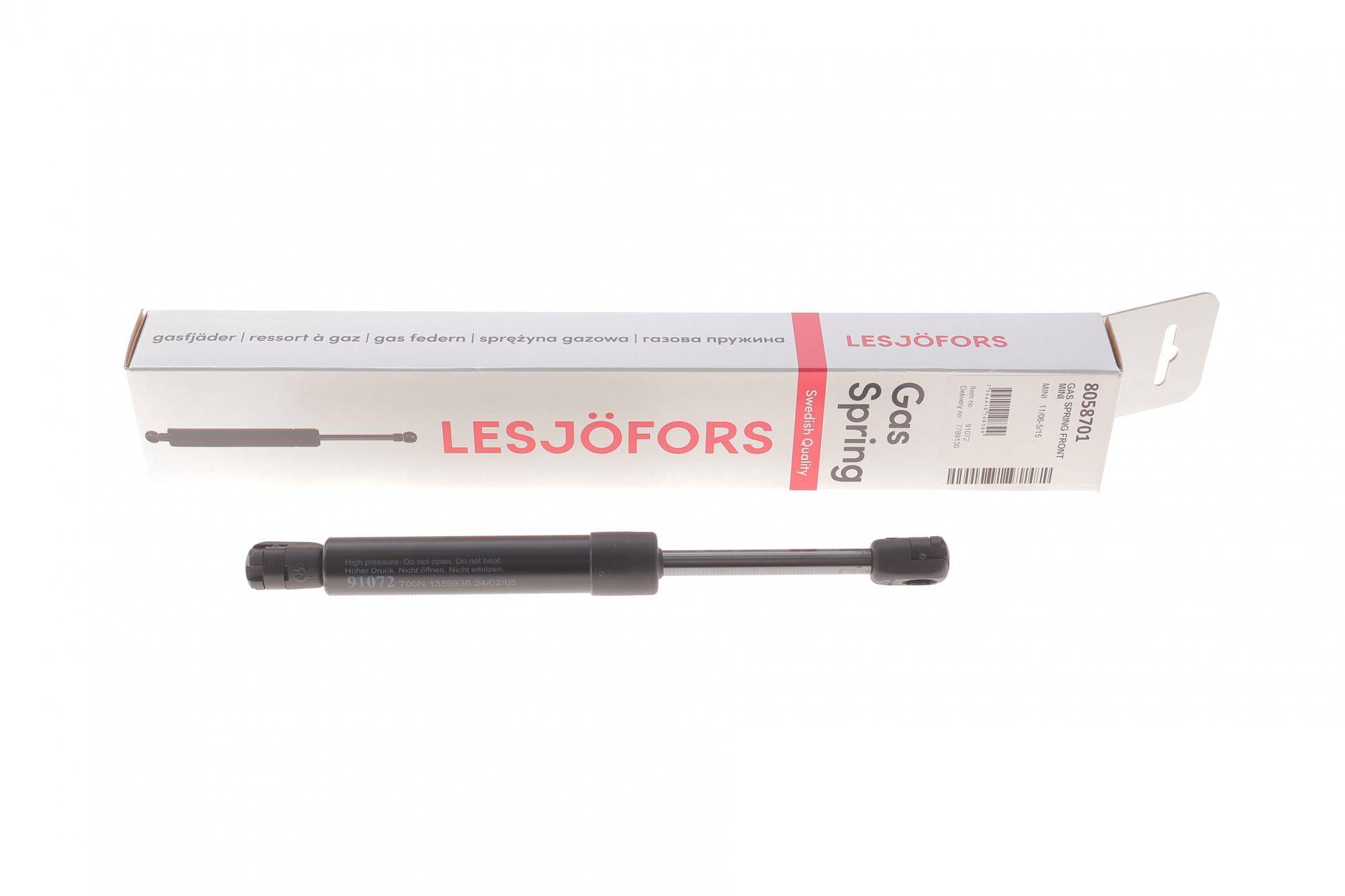 Амортизатор капоту Mini Cooper (R55/R56/R57/R58/R59) 06-15 (хетчбек/універсал)