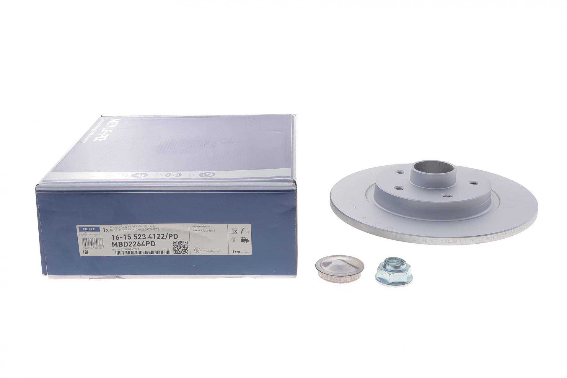 Диск гальмівний (задній) Renault Kangoo 08- (274х11) (+ABS) (з підшипником)