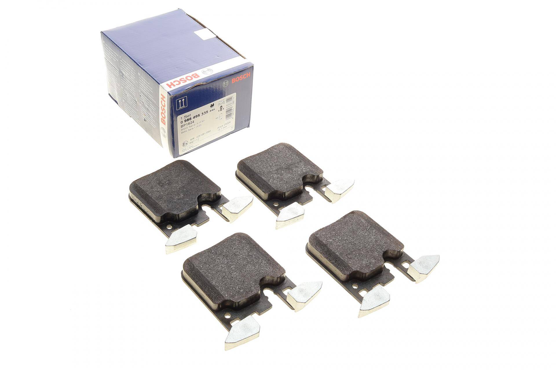 Колодки гальмівні (задні) BMW 1 (F20/F21)/ 3 (F30/F31/F34) 11- (Brembo) B37/B47/N13/N47/N55