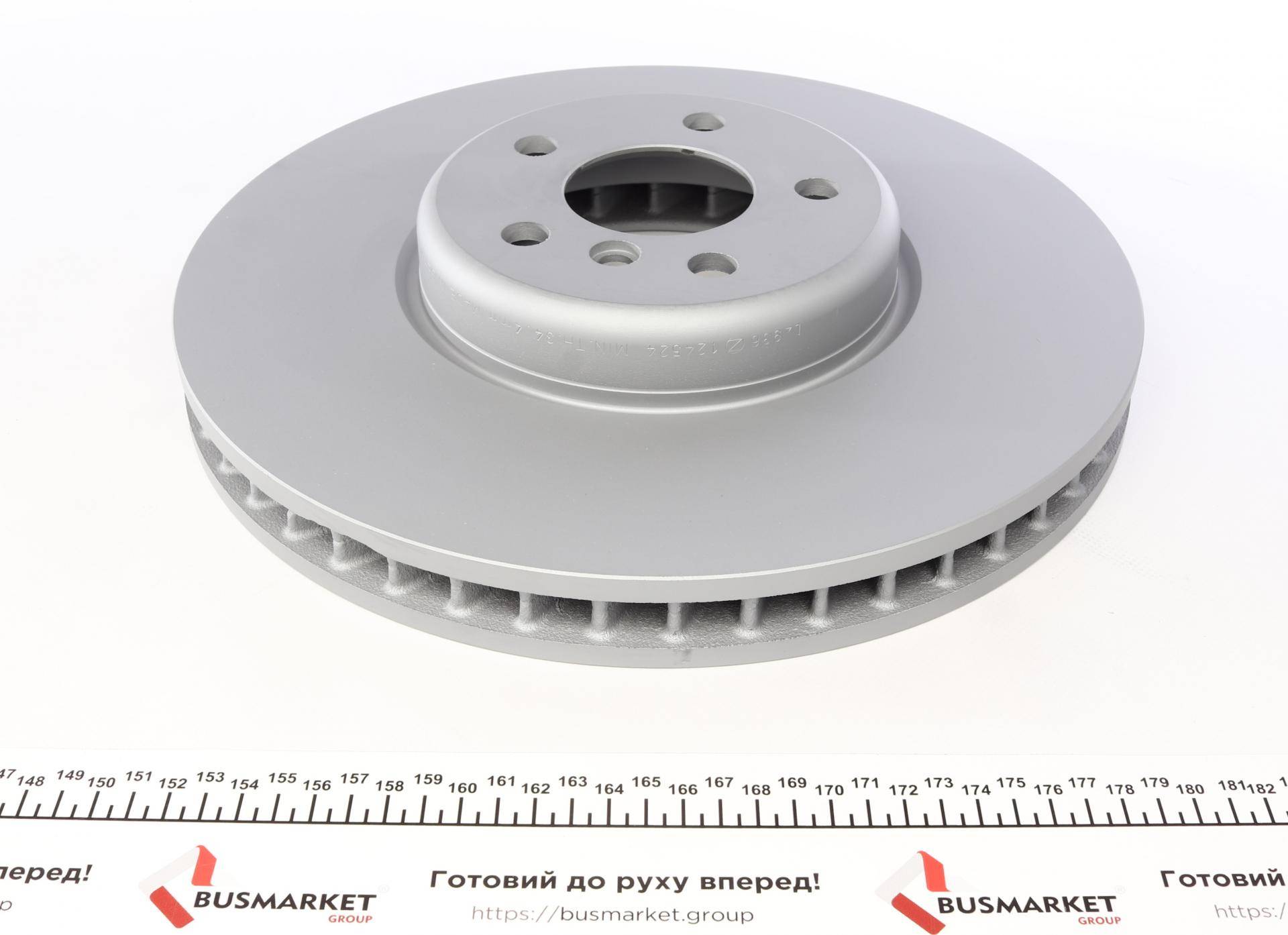 Диск гальмівний (передній) BMW 5 (G30/F90)/7 (G11/G12) 15- (348x36) (L) (з покриттям) (вент)