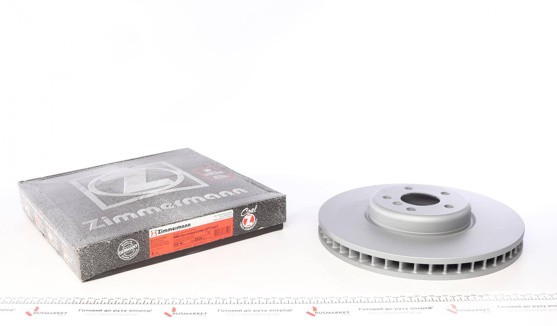 Диск гальмівний (передній) BMW 5 (G30/F90)/7 (G11/G12) 15- (348x36) (L) (з покриттям) (вент)