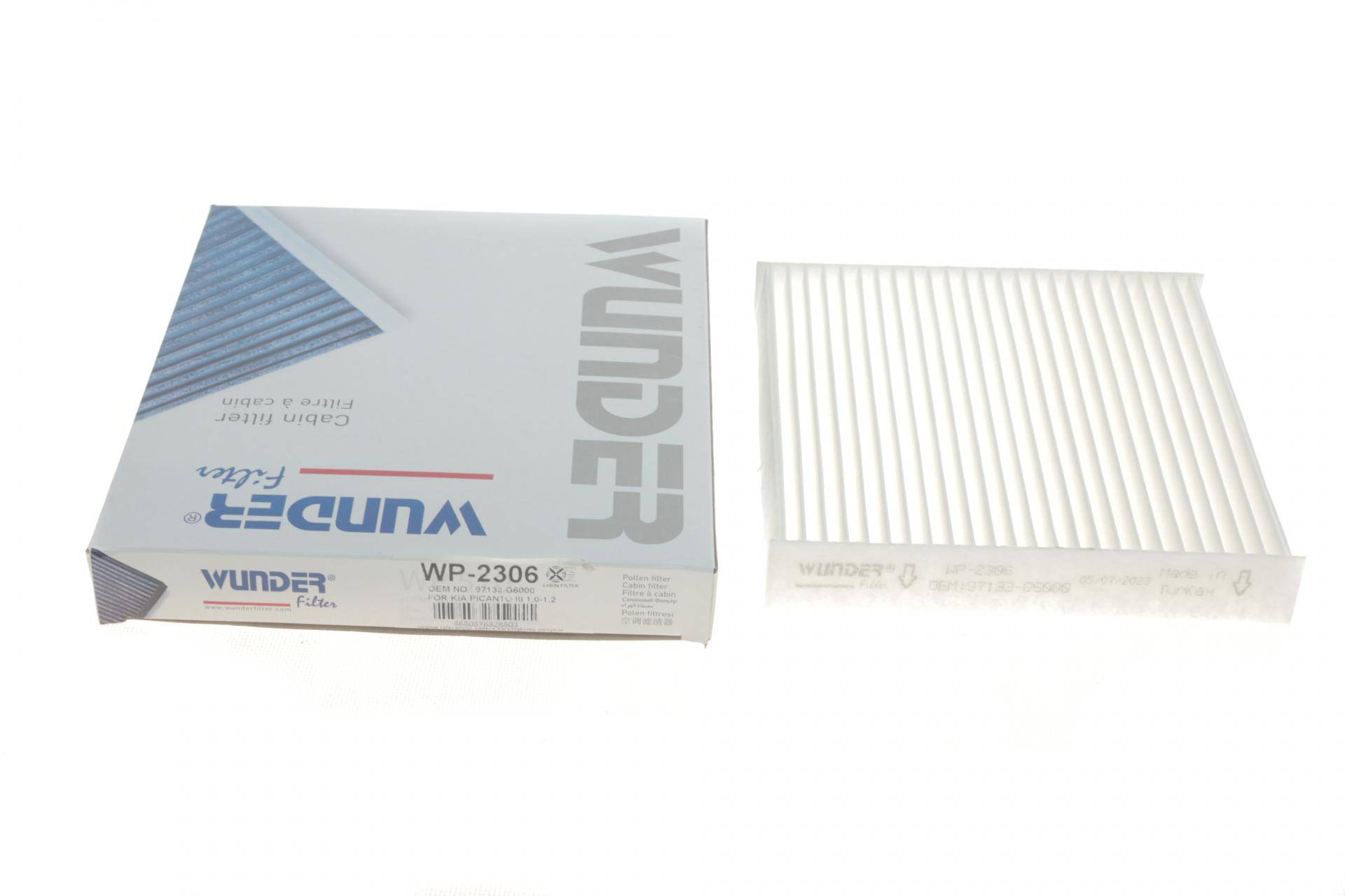 Фільтр салону Kia Picanto 17- (вугільний)