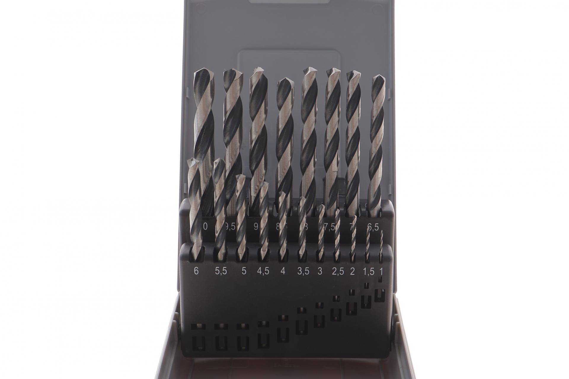 Набір свердл HSS PointTeQ Ø1-10 мм 19 од.