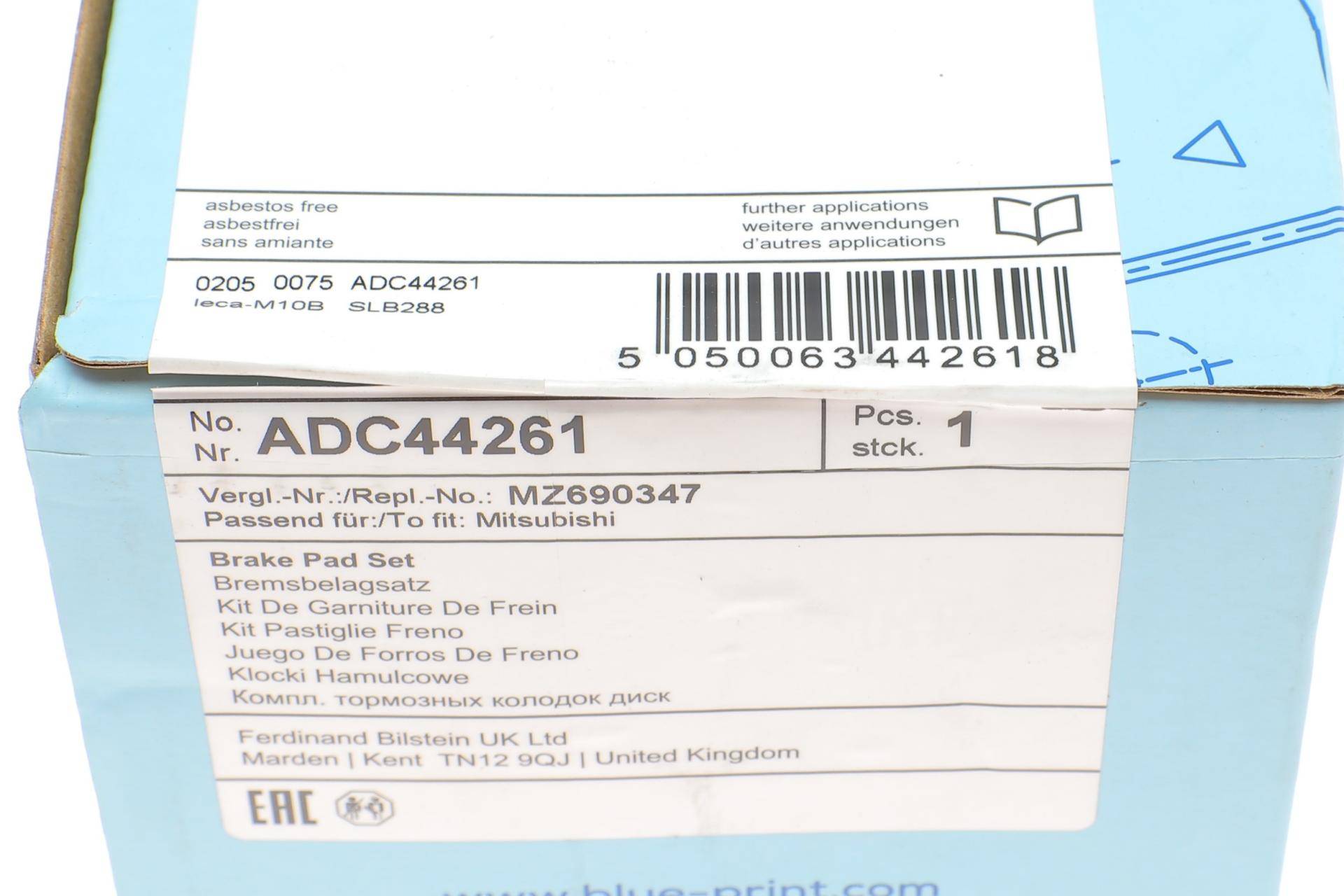 Колодки гальмівні (передні) Mitsubishi Grandis 03-11/Pajero 90-