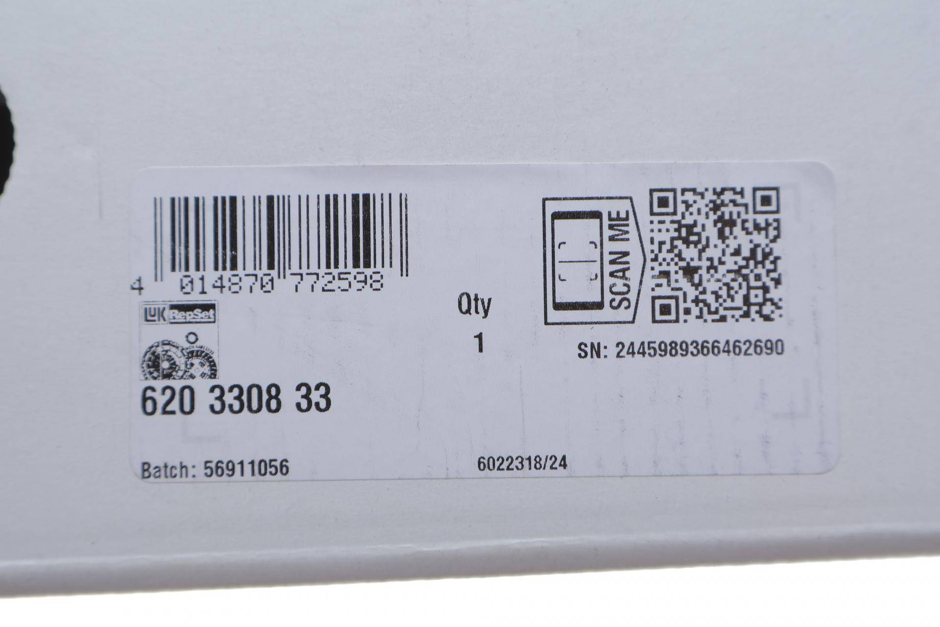 Комплект зчеплення Renault Clio III 1.2 16V, 07-, D4F 784