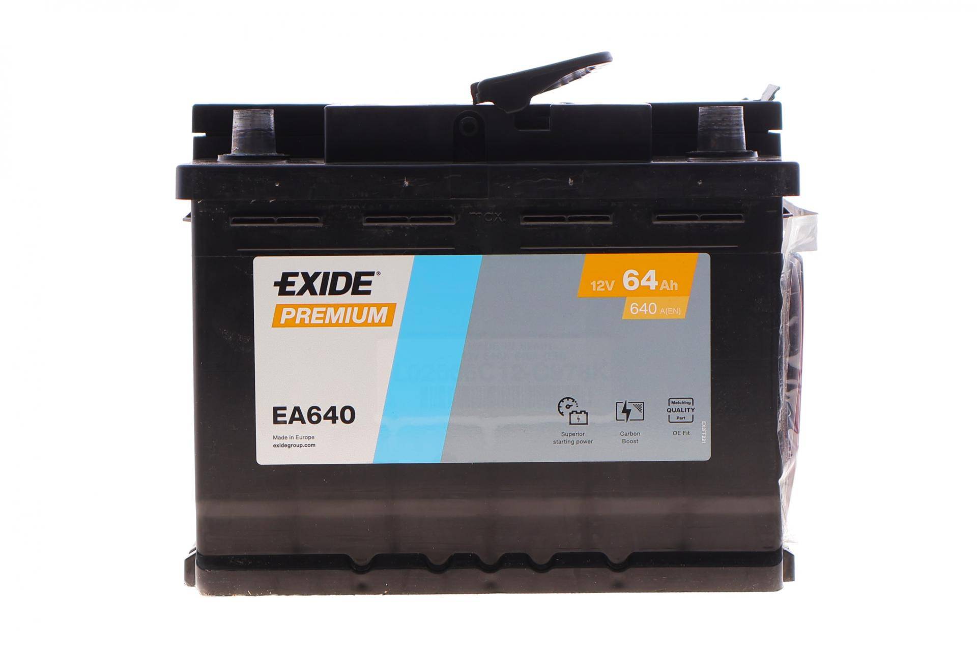 Акумуляторна батарея 64Ah/640A (242x175x190/+R/B13) Premium (пошкоджений, не тече)