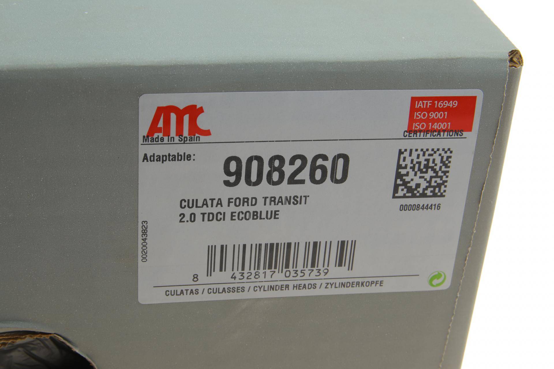 Головка блоку циліндрів Ford Transit V363/Transit Custom V362 2.0 EcoBlue 15-