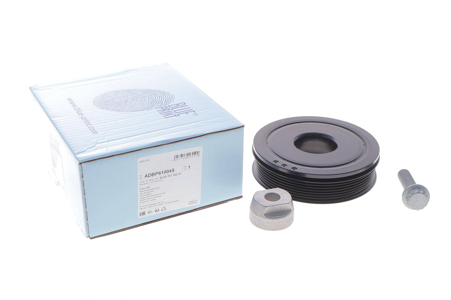 Шків колінвалу Renault Trafic 2.0dCI 06- (7PK) (з болтом)