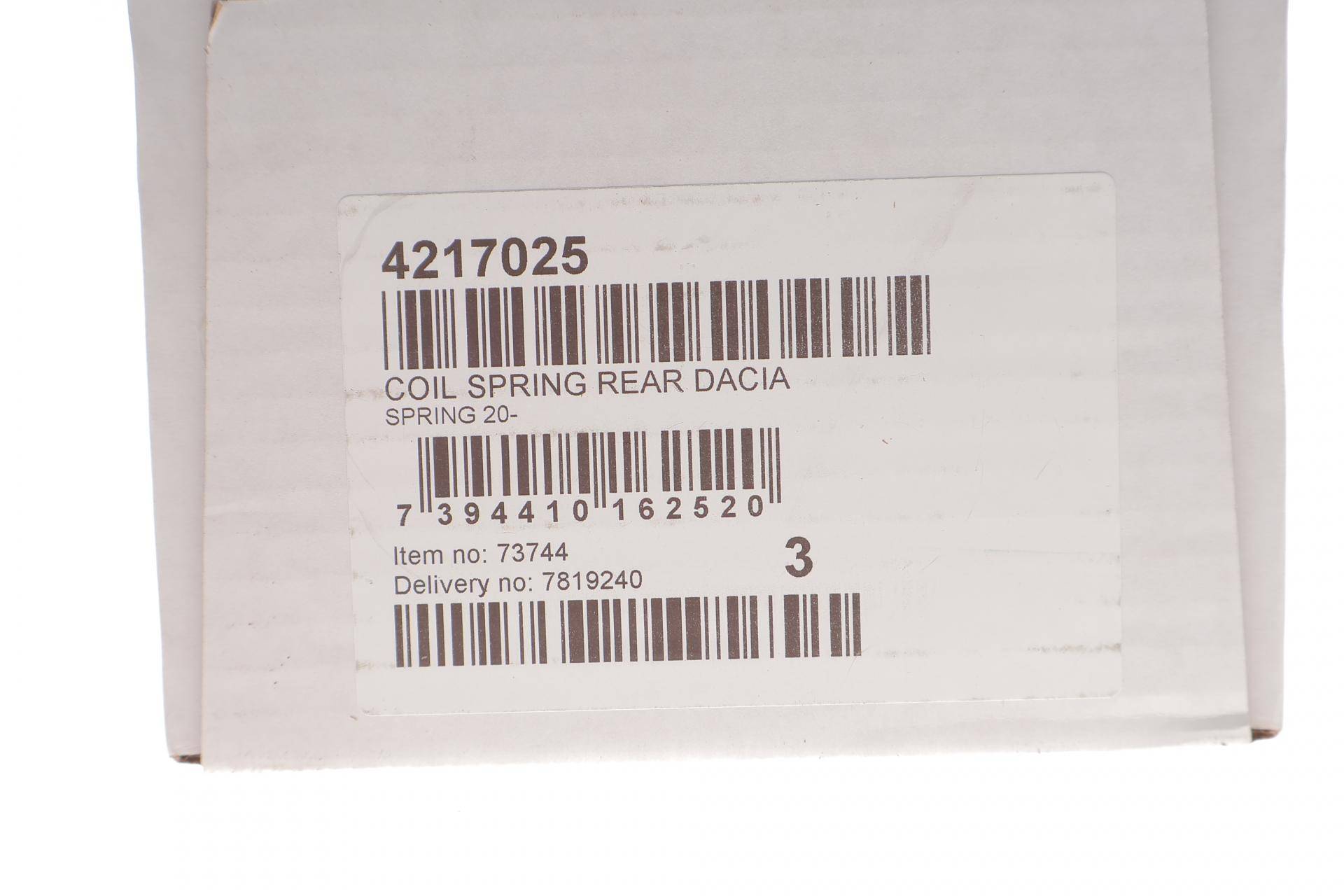 Пружина (задня) Dacia Spring EV/Extreme 20- (хетчбек)