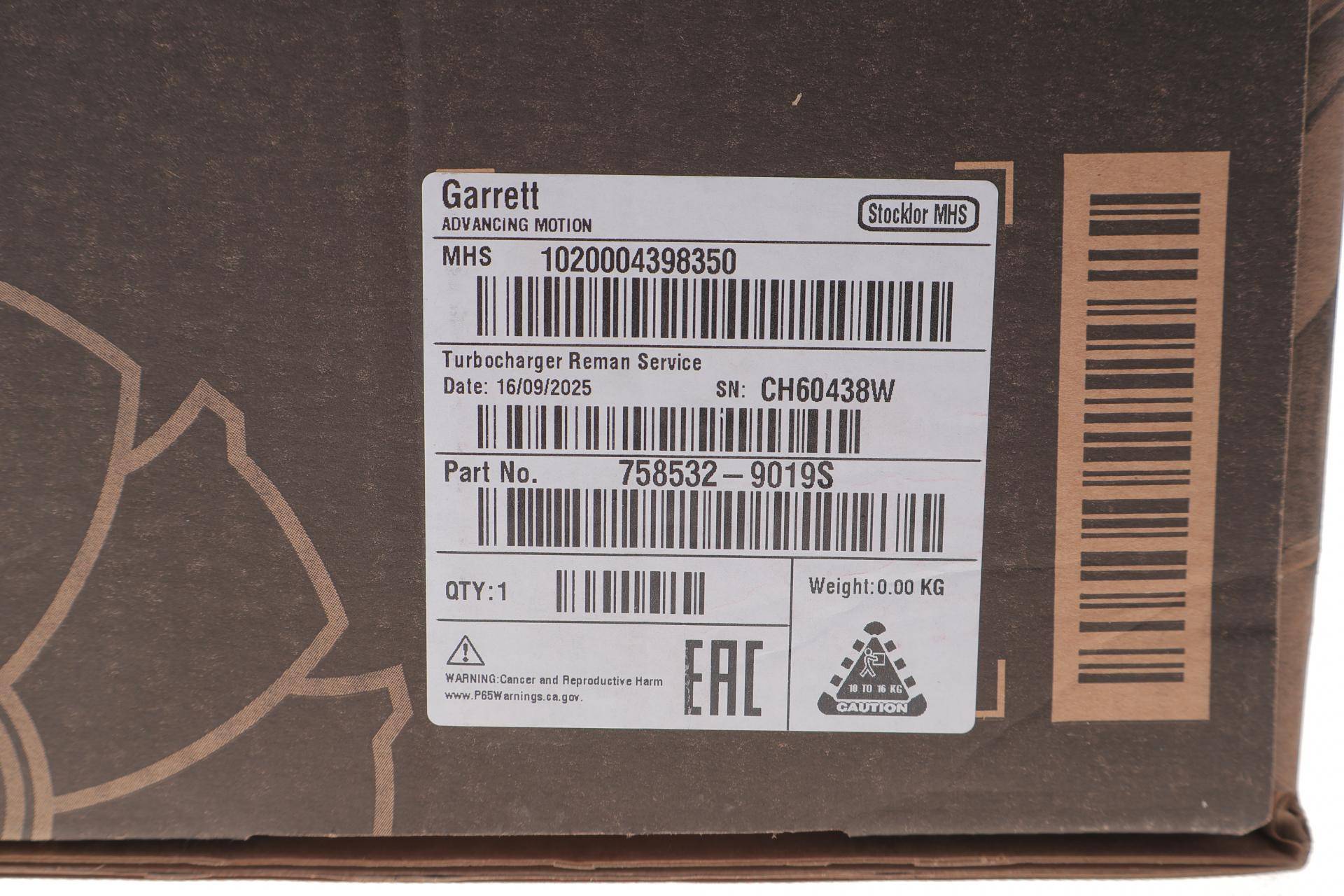 Турбіна Ford Transit 1.8Di/TDCi 02-13