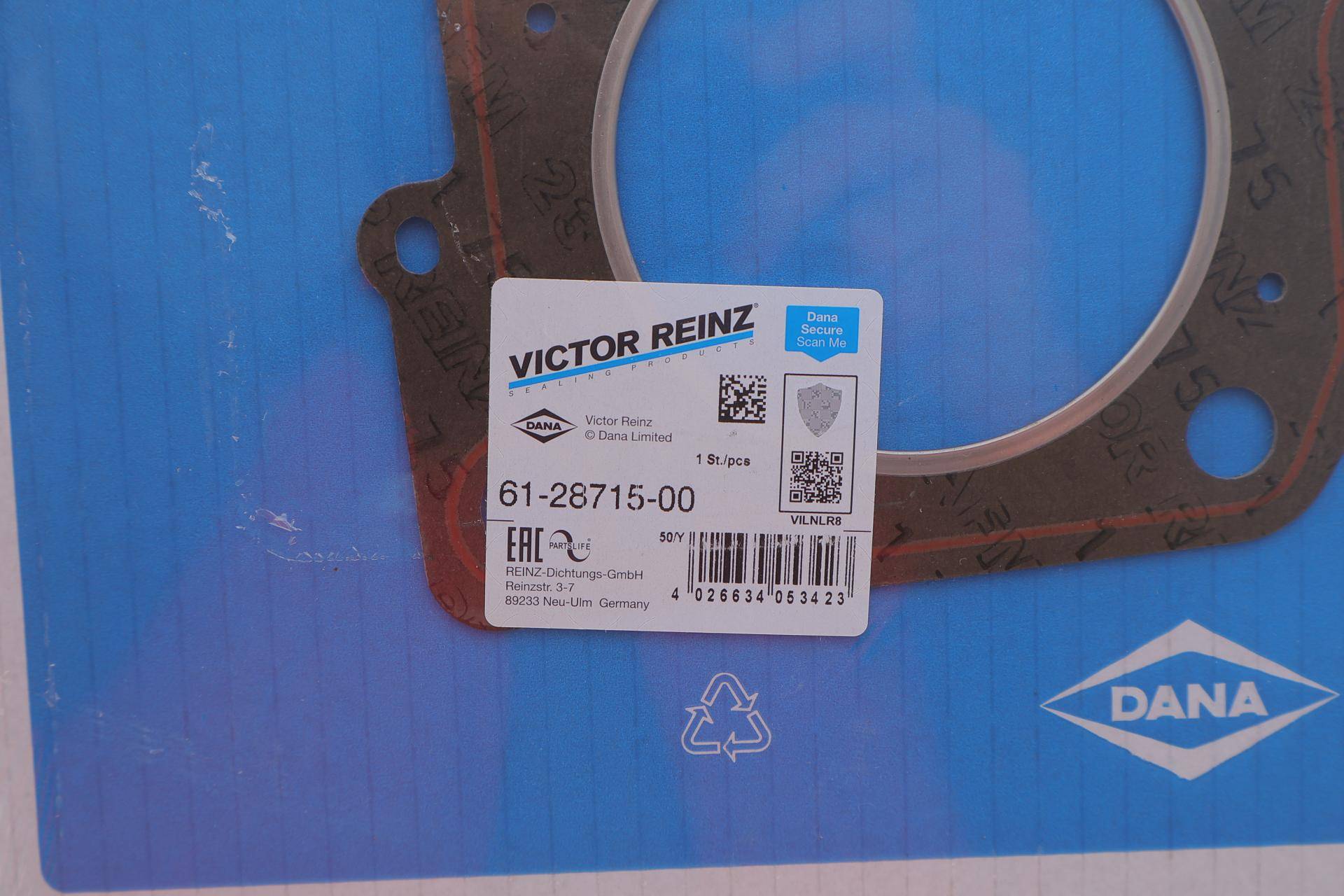 Прокладка ГБЦ VW T4 2.5 90-03 (1.75 мм, Ø 81,00 мм) AAF/ACU/AEN/AET/AEU/APL/AVT