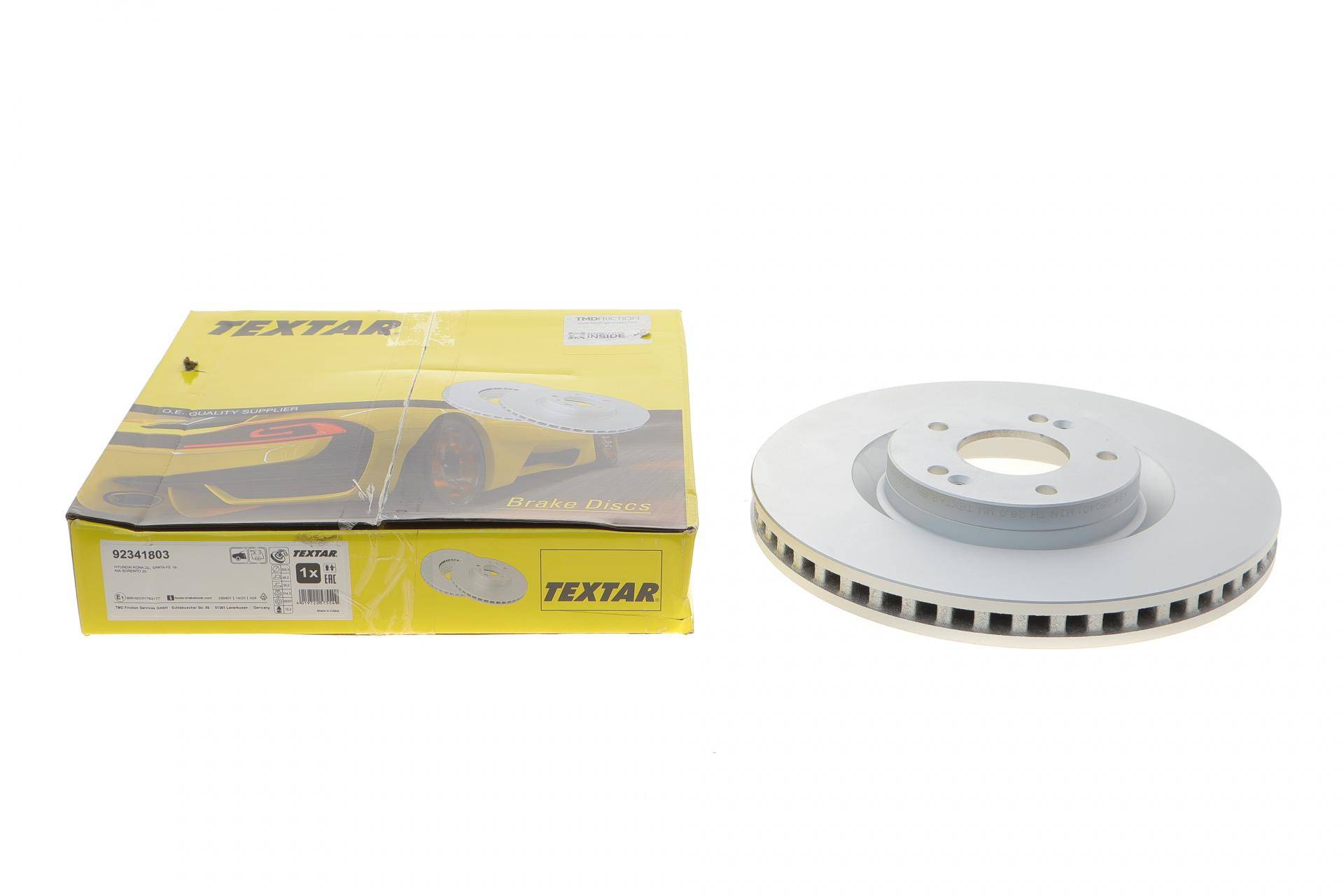 Диск гальмівний (передній) Hyundai Santa Fe 18- (325x30) PRO (з покриттям) (вентильований)