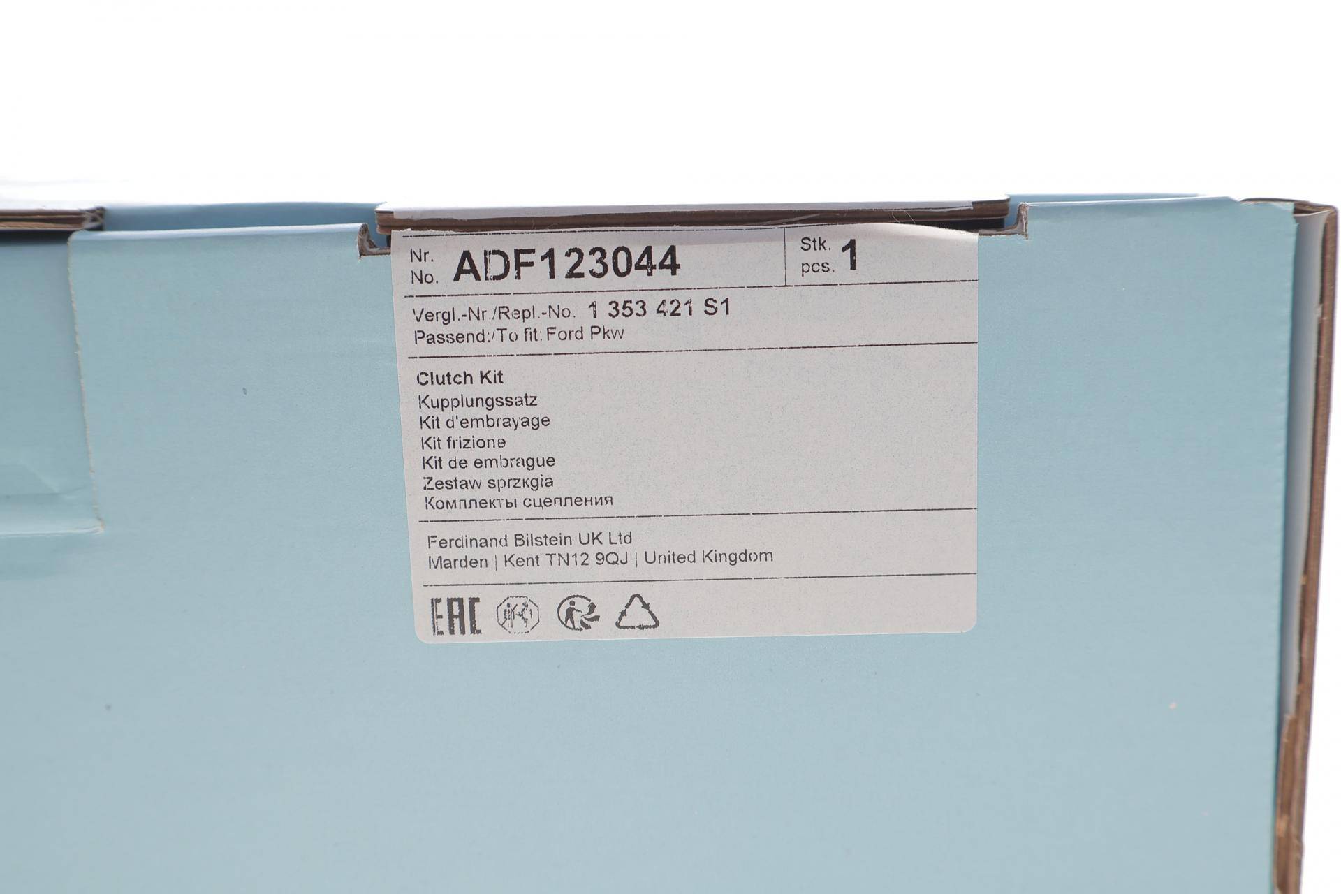 Комплект зчеплення Ford Transit 2.0DI 00- (d=250mm) (+вижимний)