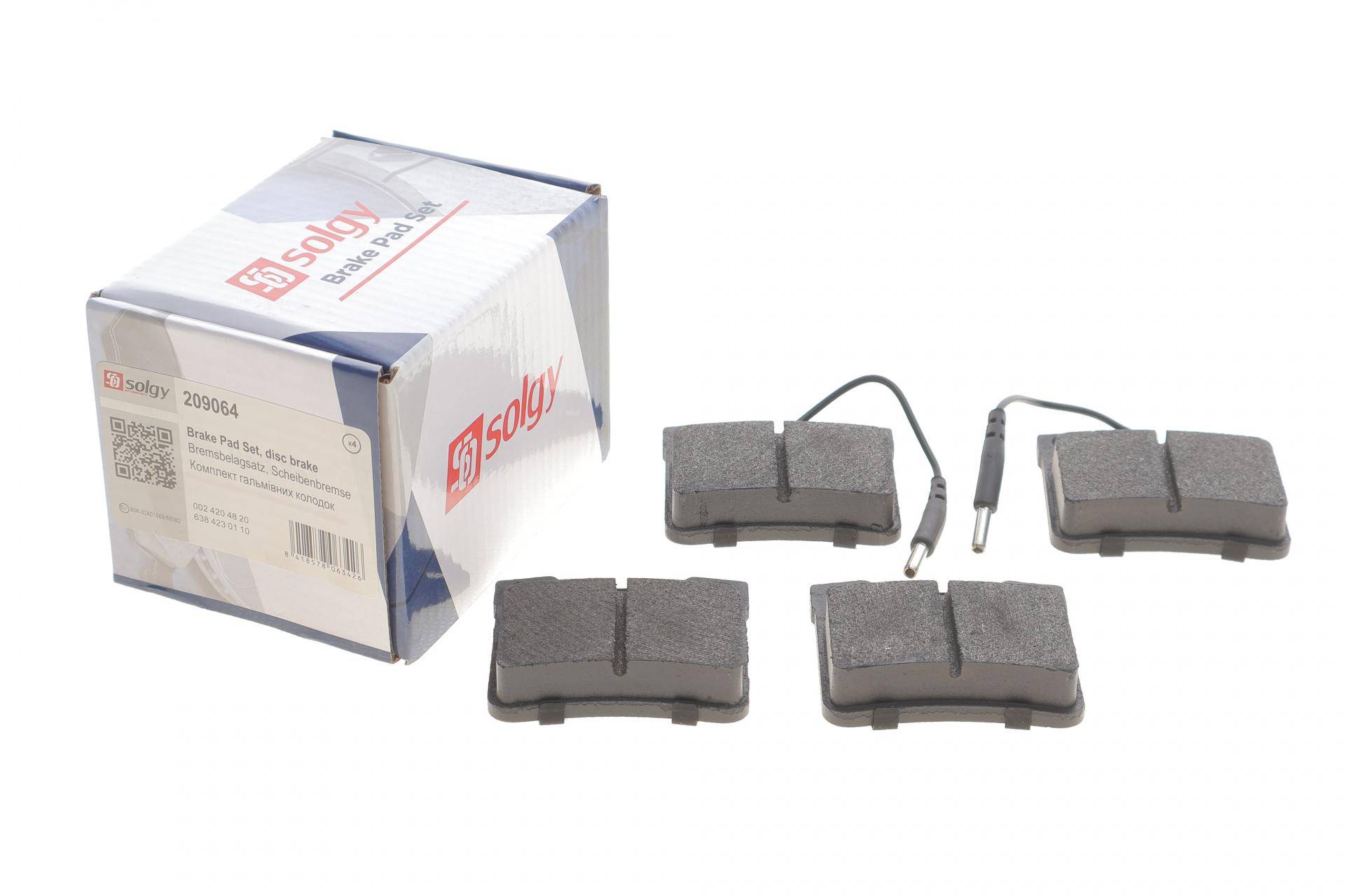 Колодки гальмівні (задні) MB Vito (W638) TDI 96- (Ate)/(з датчиками)