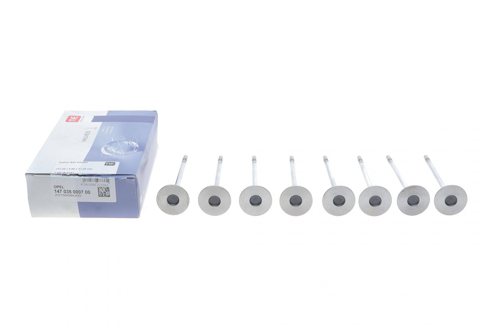 Клапан (впуск) Chevrolet Aveo/Daewoo Lacetti 1.6 04- (31,2x5x117.2)