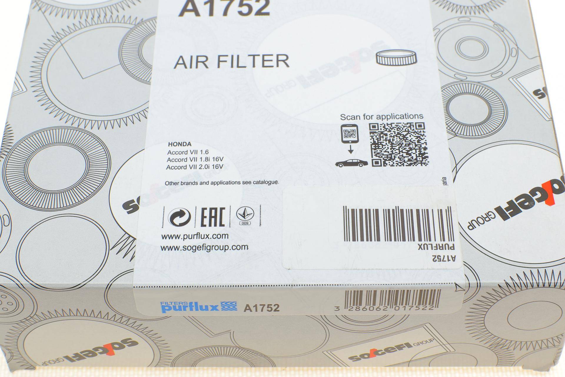 Фільтр повітряний Honda Accord VI 98-03