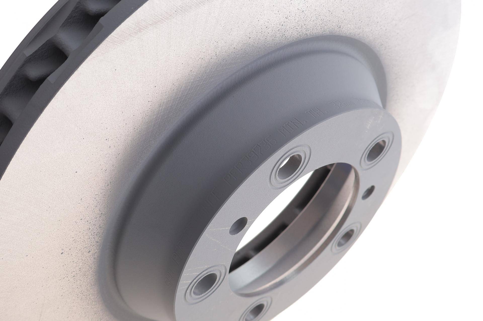 Диск гальмівний (передній) Porsche Panamera 16- (R) (350x34) (з покриттям) (вент.)