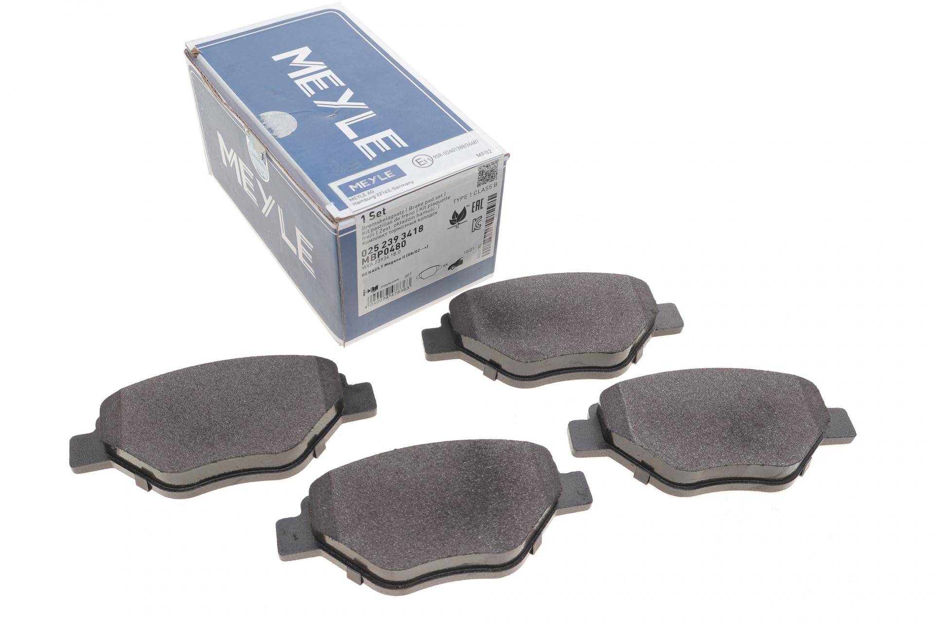 Колодки гальмівні (передні) Renault Megane II 1.4 02-