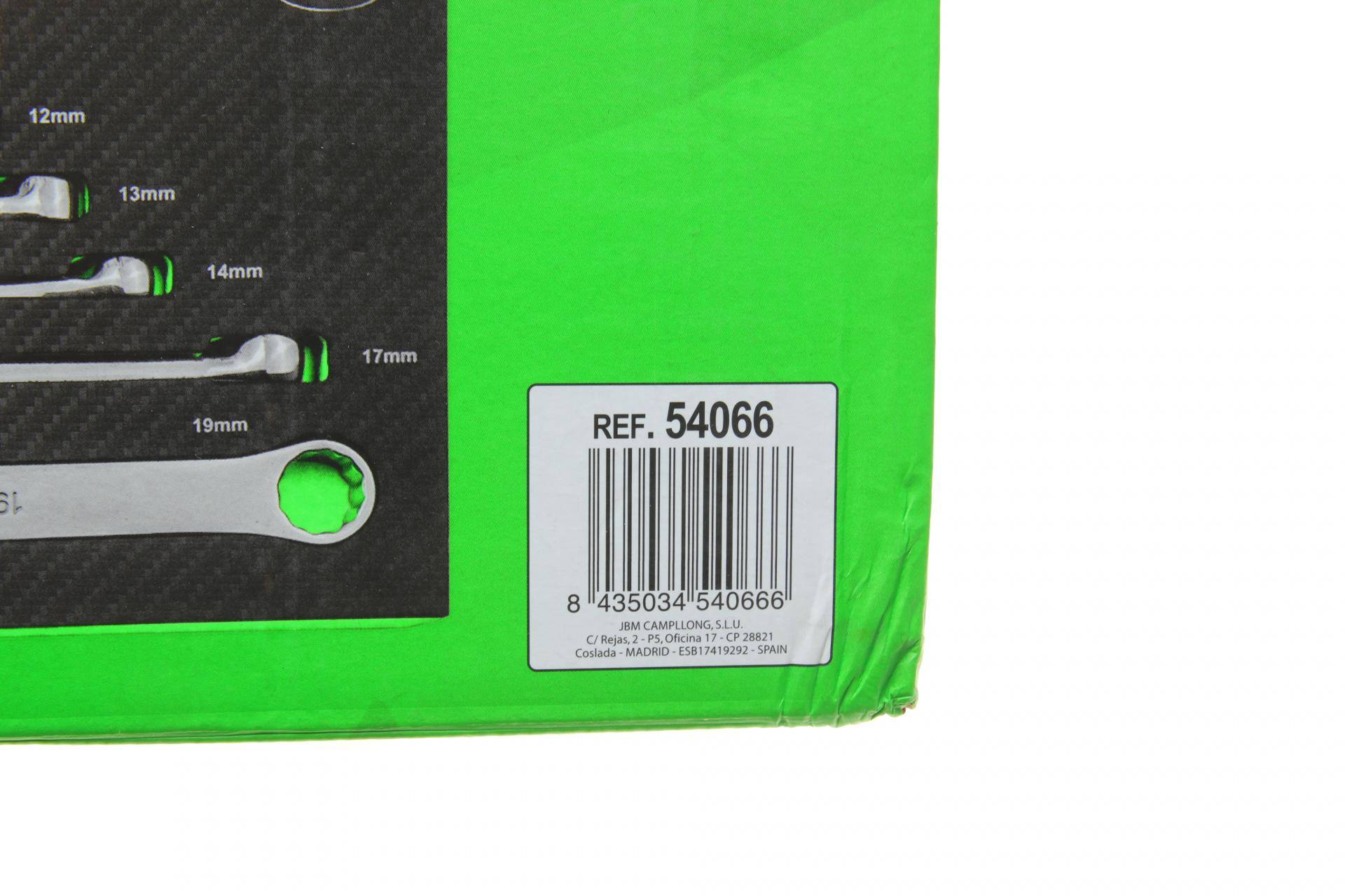 Набір ключів накидних з тріскачкою 8-19 мм 7 од.