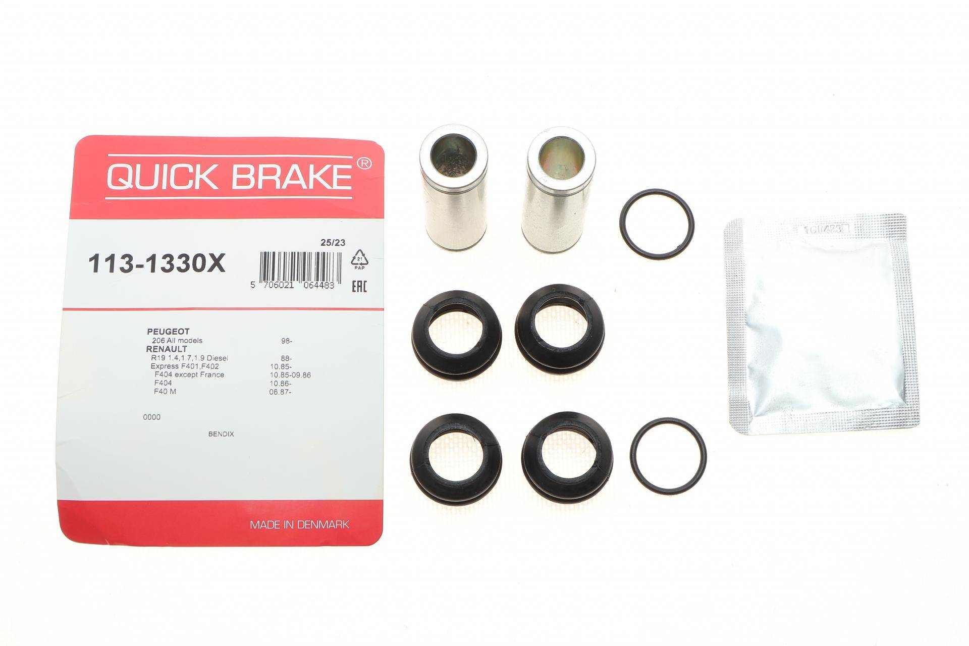 Направляюча супорта (переднього) Renault Clio I-III/Peugeot 206/306 91- (Bendix)