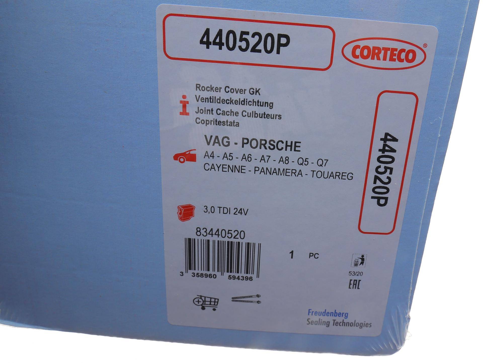 Прокладка кришки клапанів VW Touareg 3.0 V6 TDI 10- (R)