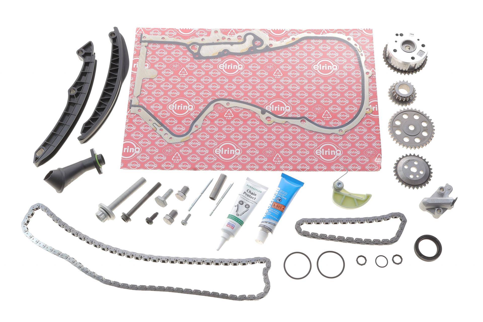 Комплект ланцюга ГРМ VW Passat 1.4TSI 07-14, (ланцюг INA)