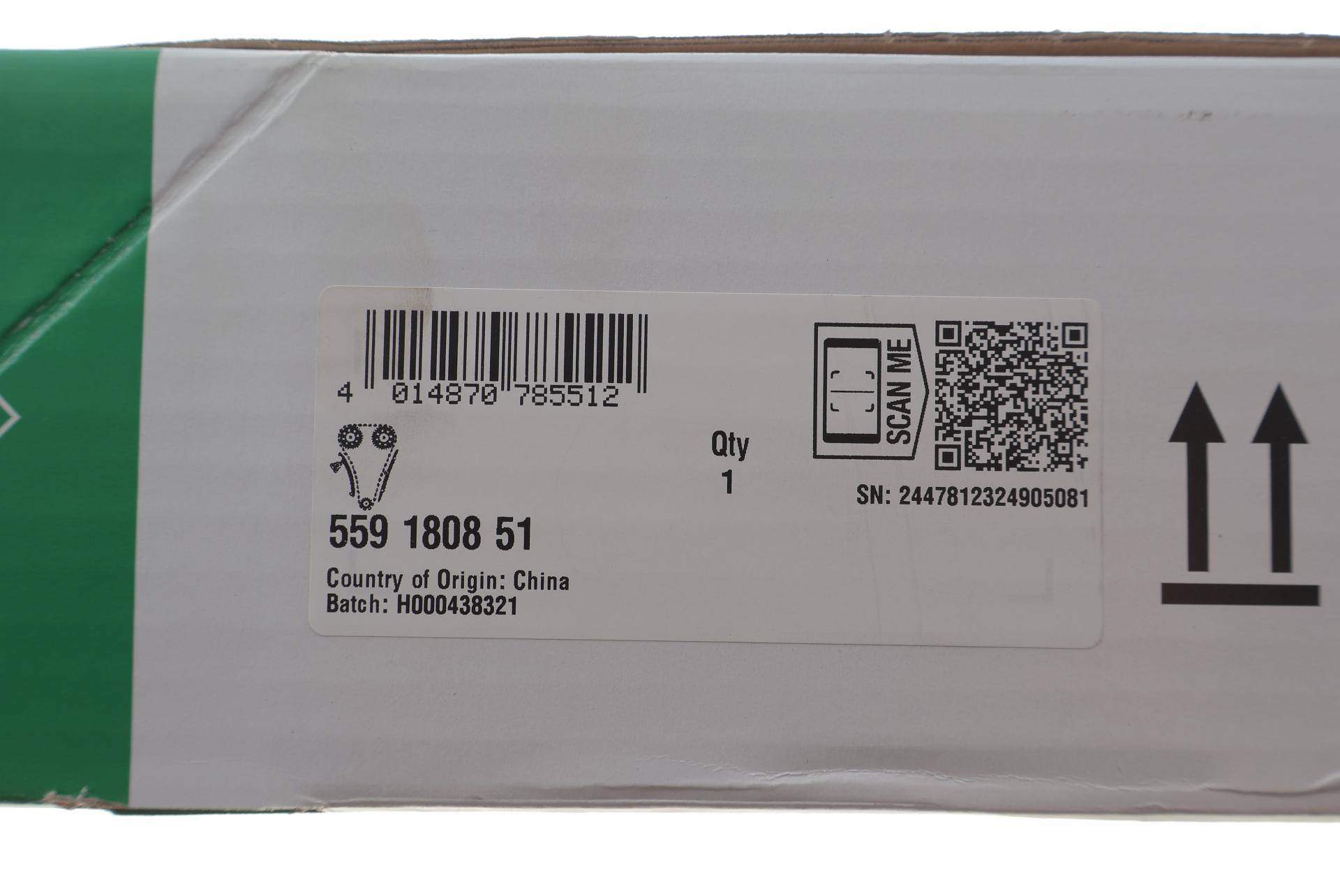 Комплект ланцюга ГРМ VW Passat 1.4TSI 07-14, (ланцюг INA)