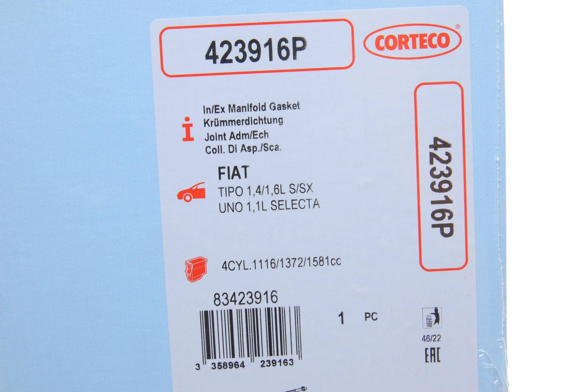 Прокладка колектора впускного/випускного Citroen Jumpy 1.6 96-00