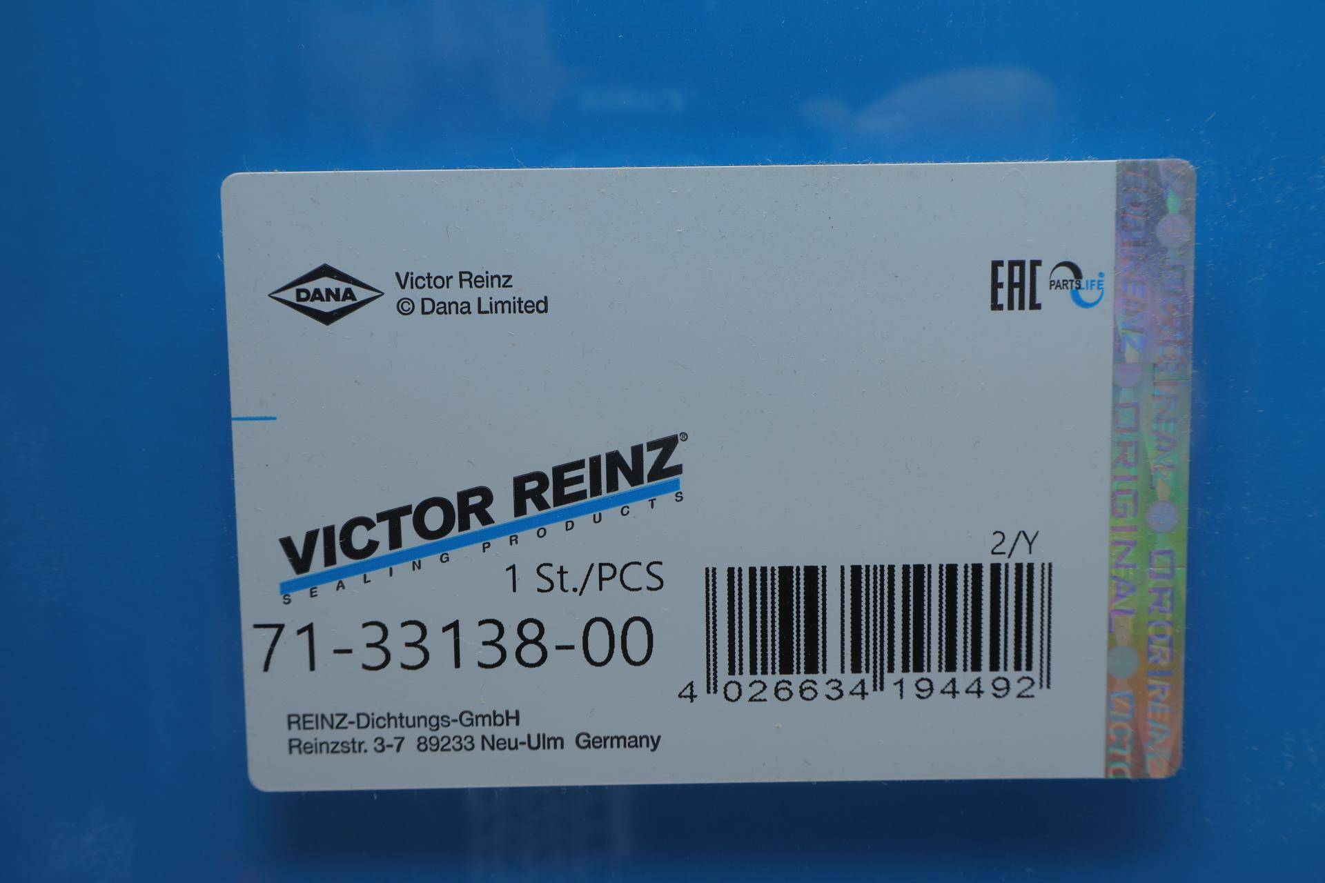 Прокладка піддона VW T5/Caddy 1.9TDI/SDI (гума)