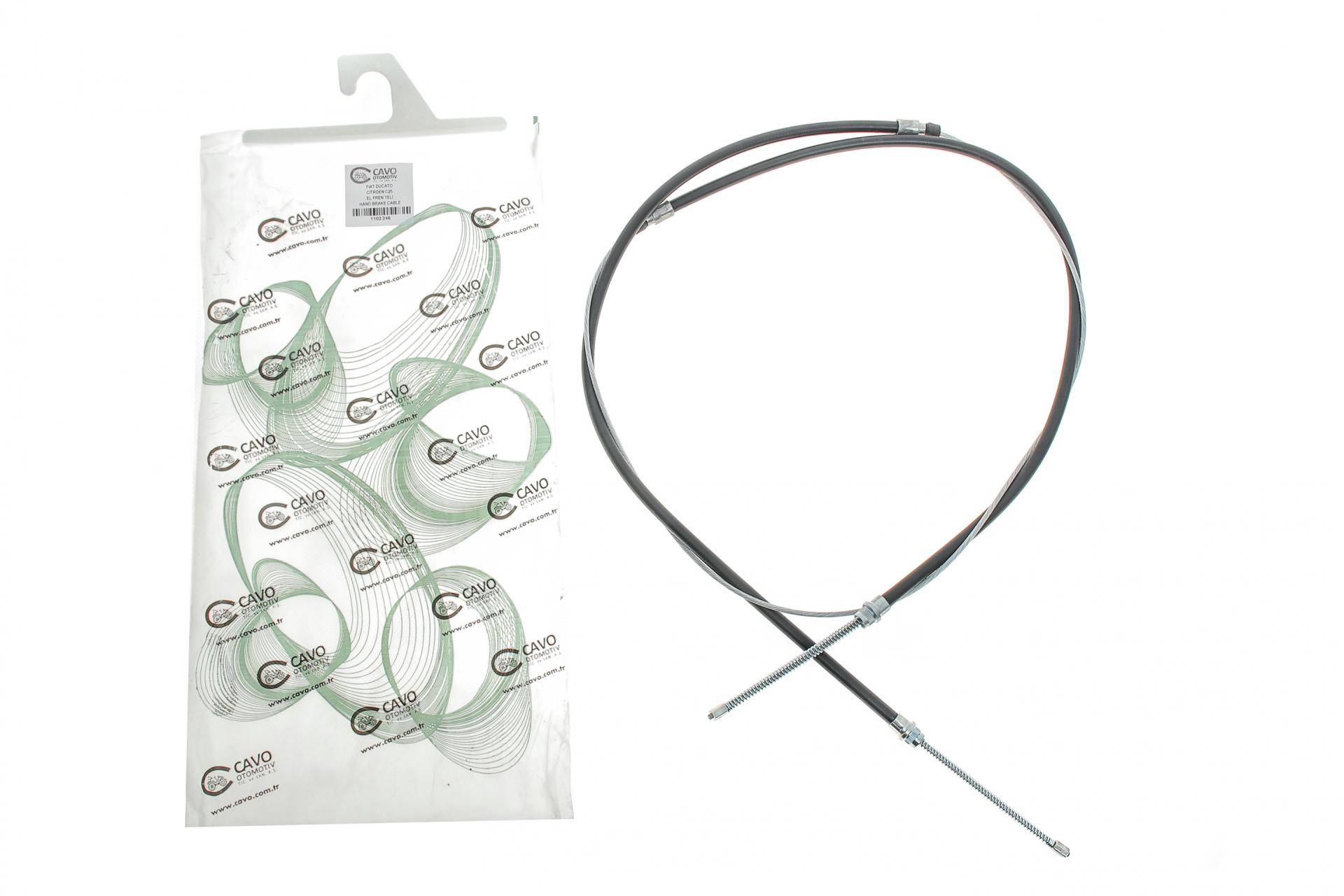 Трос ручника (задній) Fiat Ducato 1.9/2.4/2.5 D/TD 82-94 (2565/697+697mm)