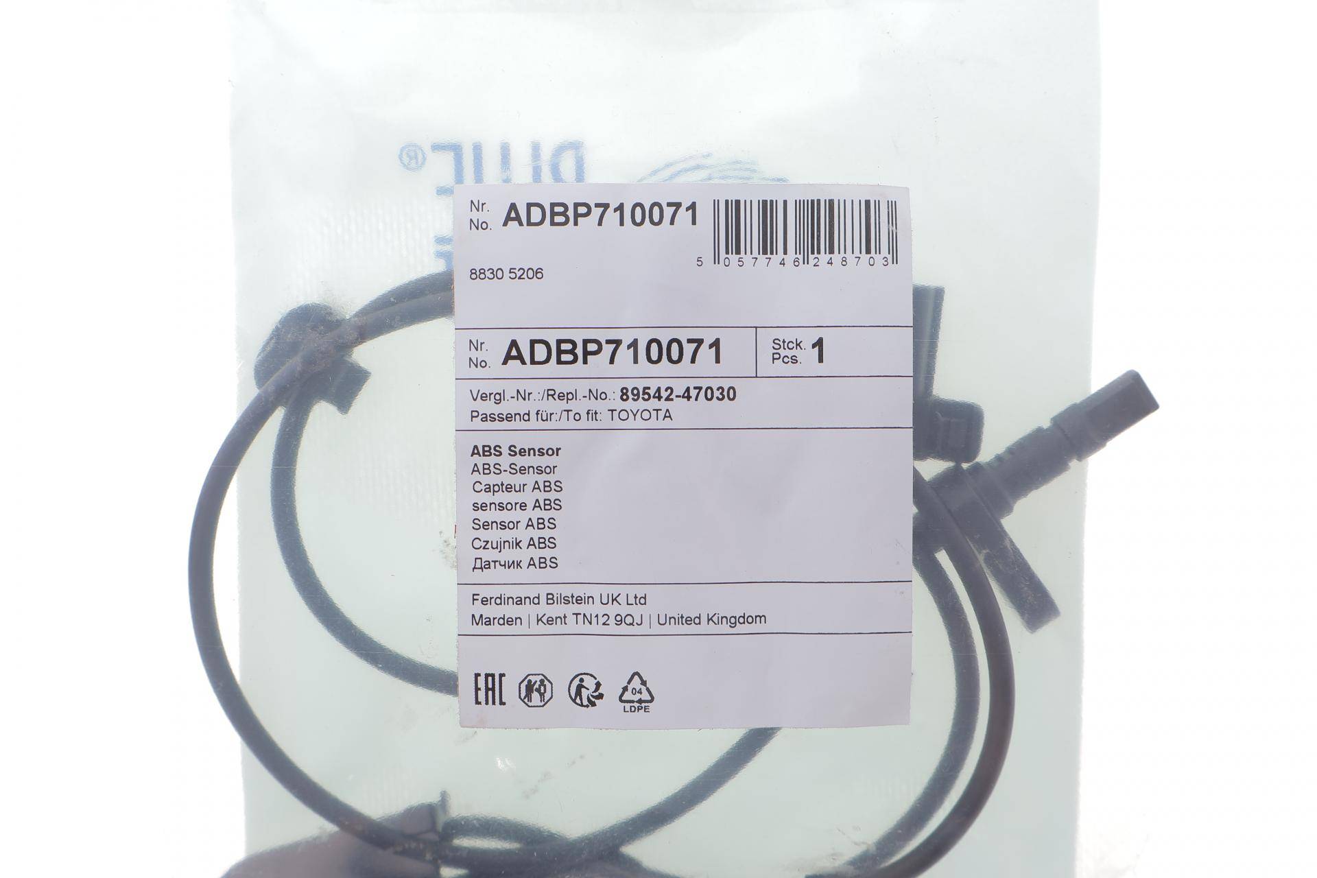 Датчик ABS (передній) Toyota Prius 1.8H 08-16 (R)